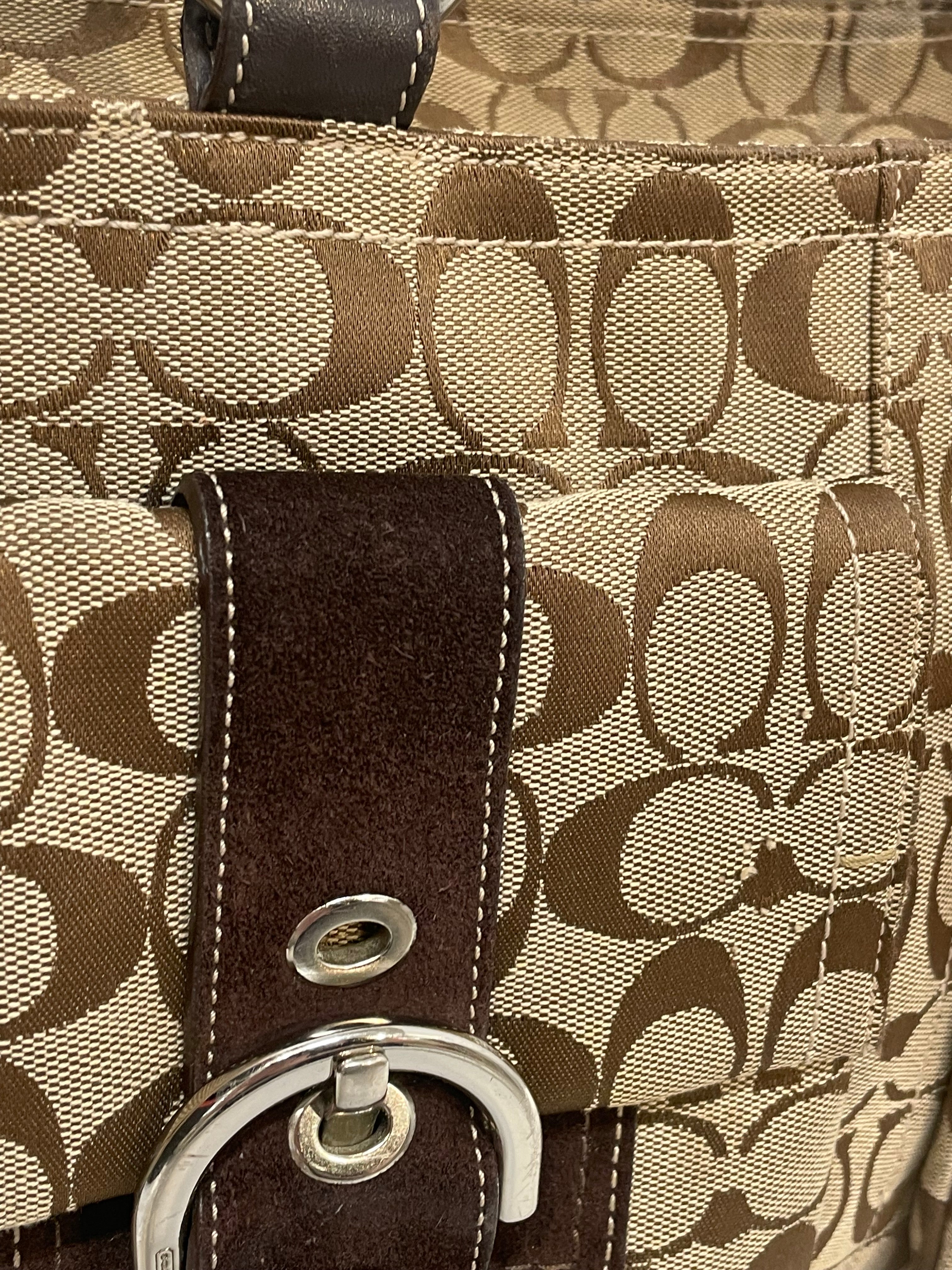 COACH/Tote Bag/Monogram/Cotton/CML/double pocket 06378 view 6