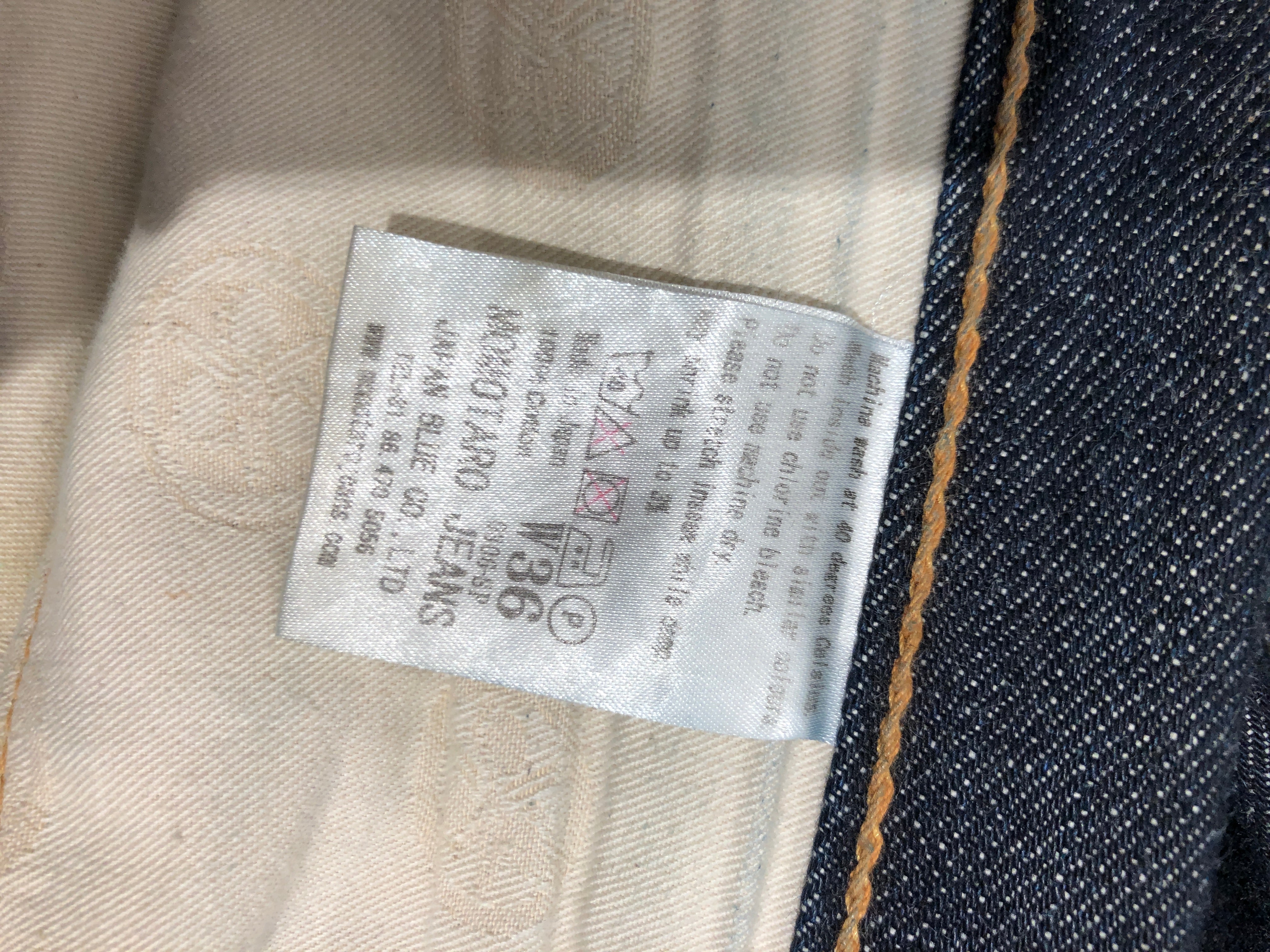 Momotaro Jeans/Pants/36/Denim/NVY/Striped Back Pocket view 6