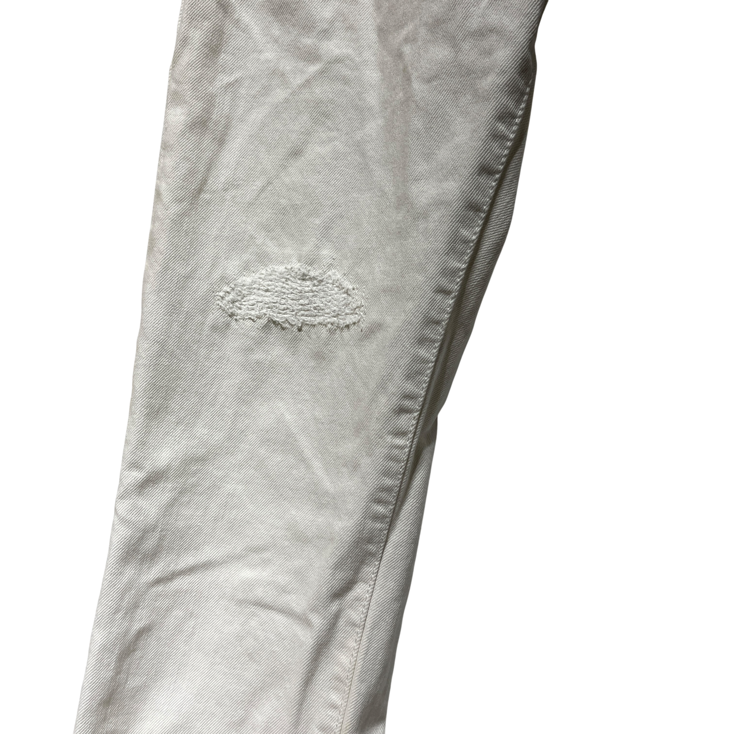 SAINT LAURENT/Skinny Pants/30/Denim/WHT/D18 DISTRESSED view 4