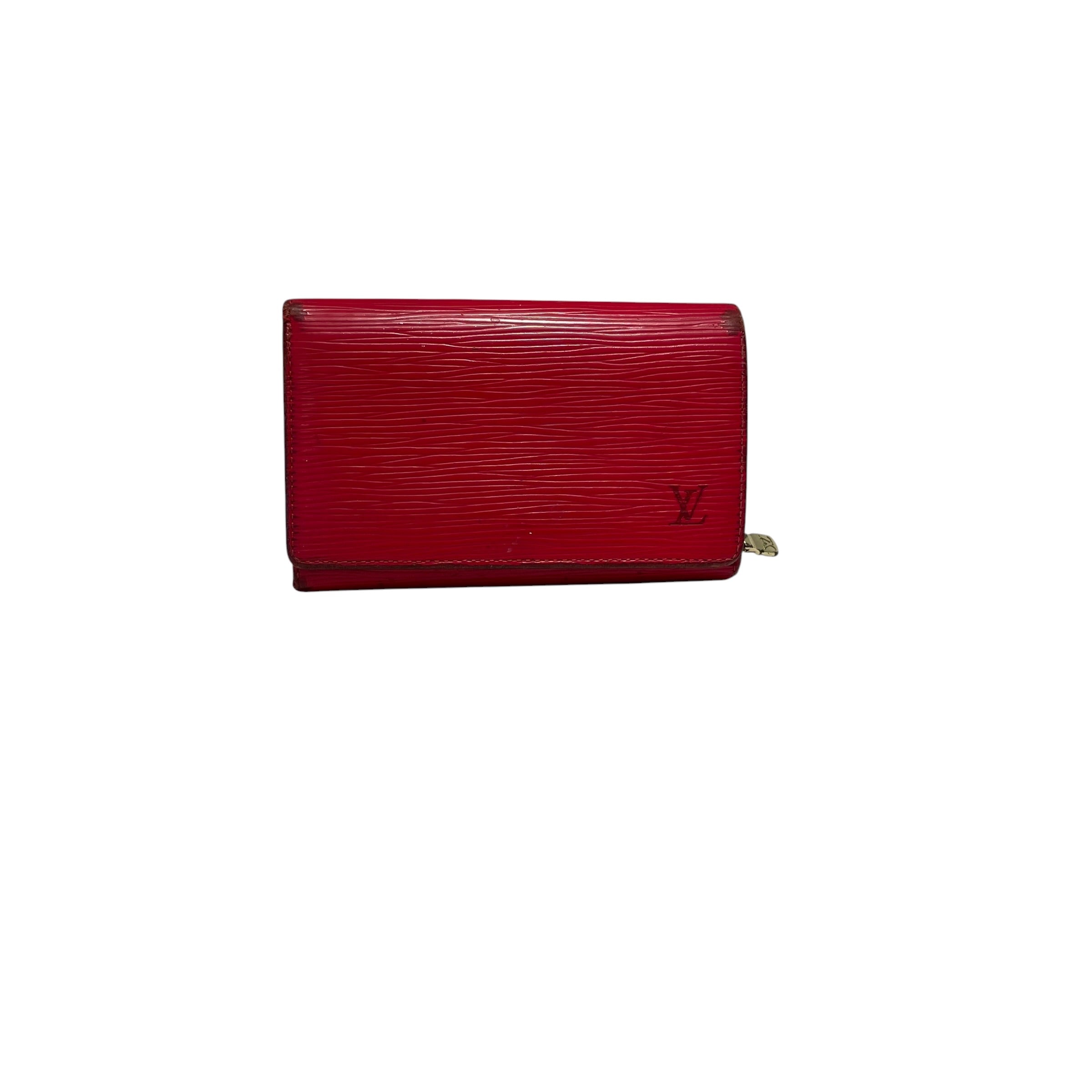 LOUIS VUITTON/Bifold Wallet/Leather/RED/L's/LV Epi Malletier view 1