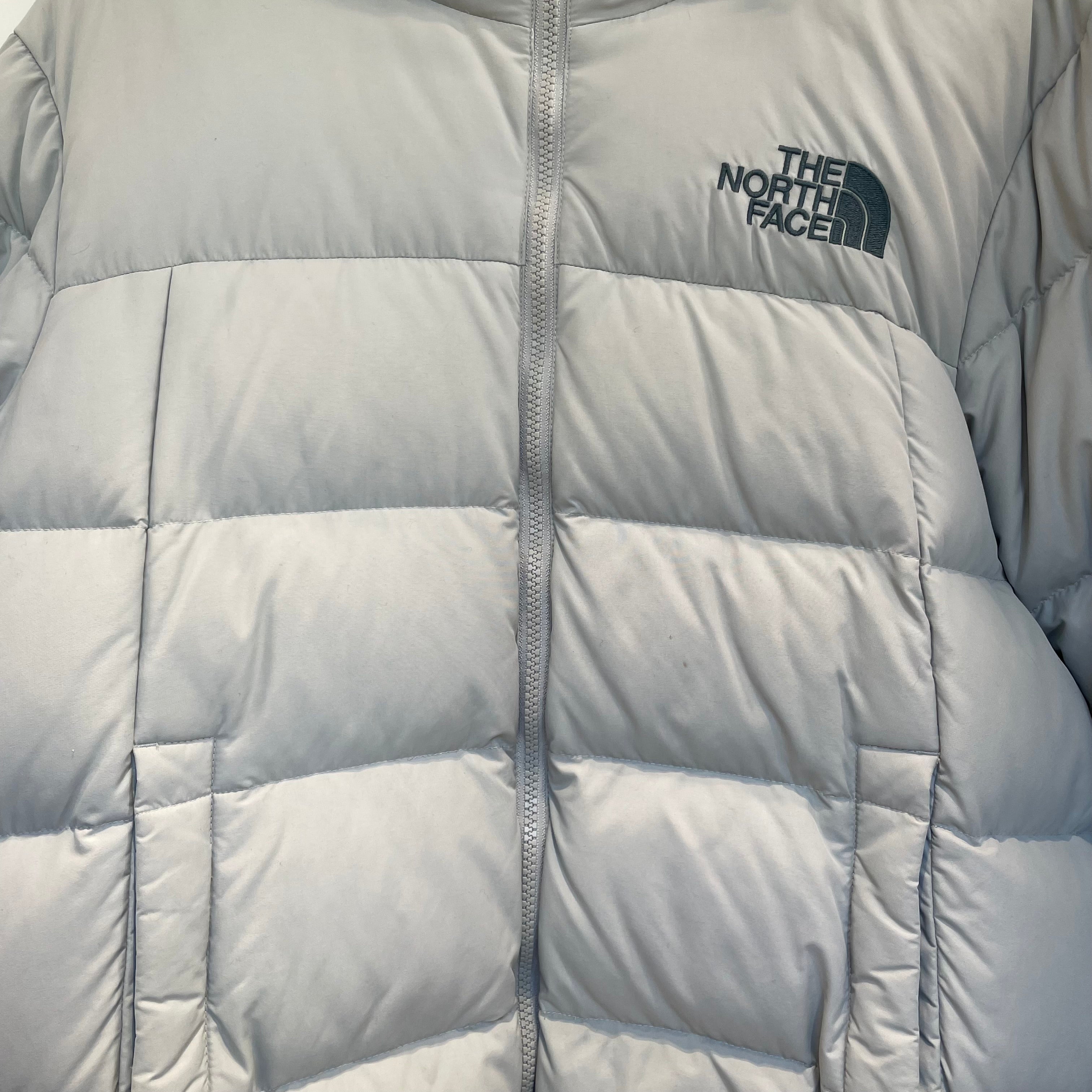 THE NORTH FACE/Puffer Jkt/M/Nylon/SLV/dark aqua inside linen view 4