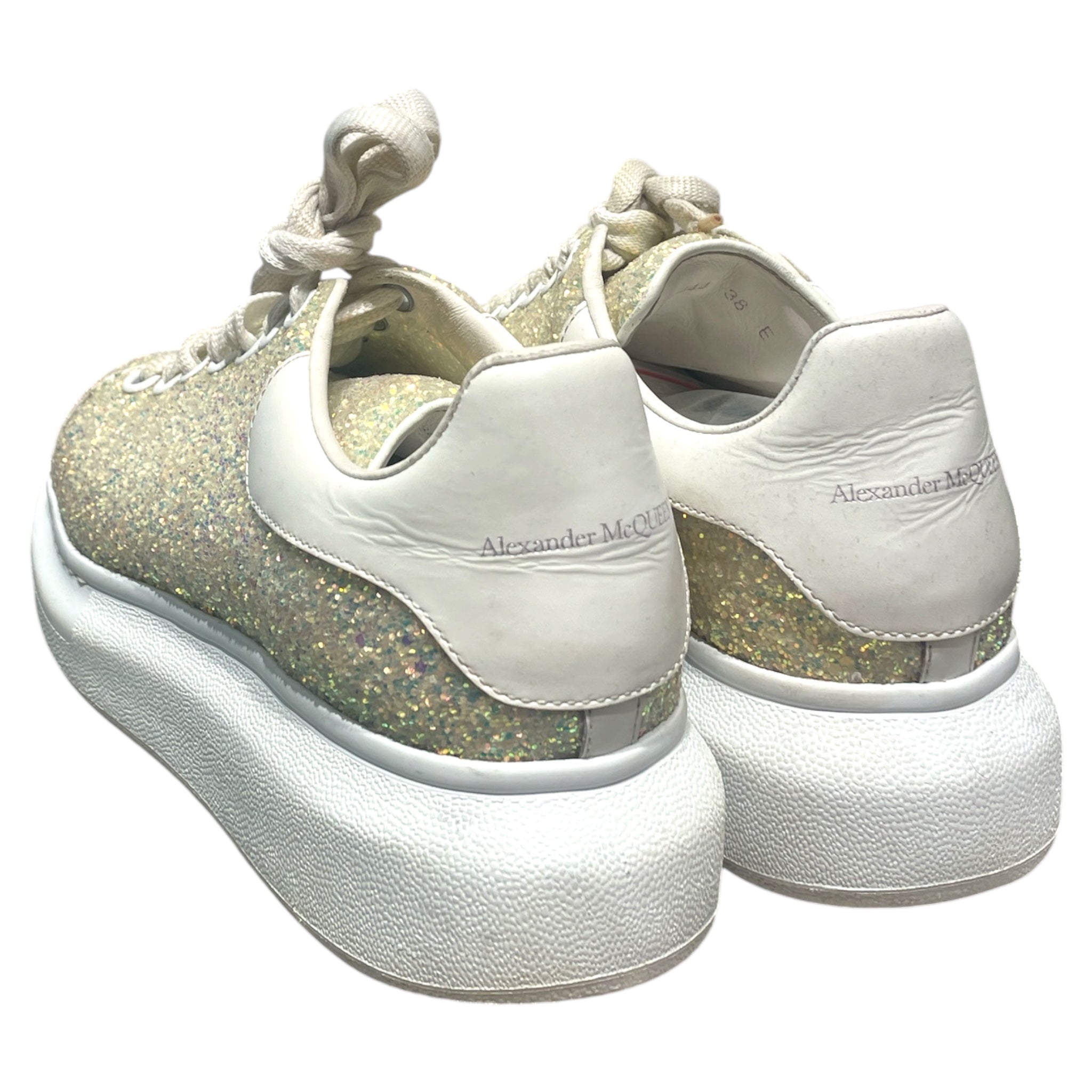 Alexander McQueen/Low-Sneakers/EU 38/Glitter/Leather/MLT/ view 2