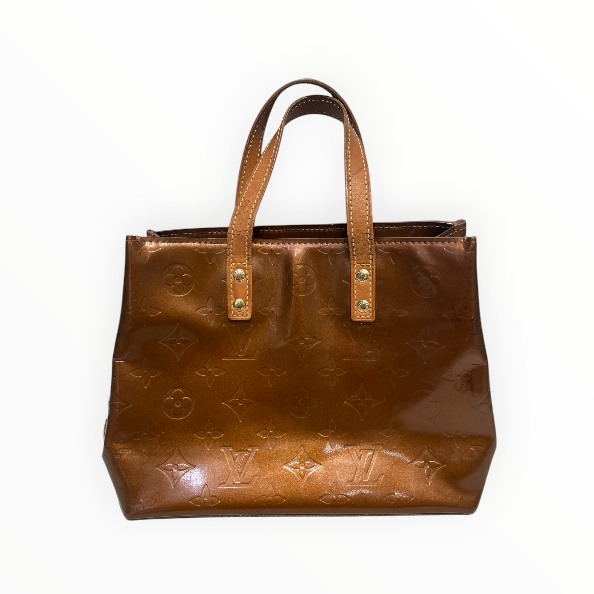 LOUIS VUITTON/Bag/Monogram/BRW/crackled handle view 1