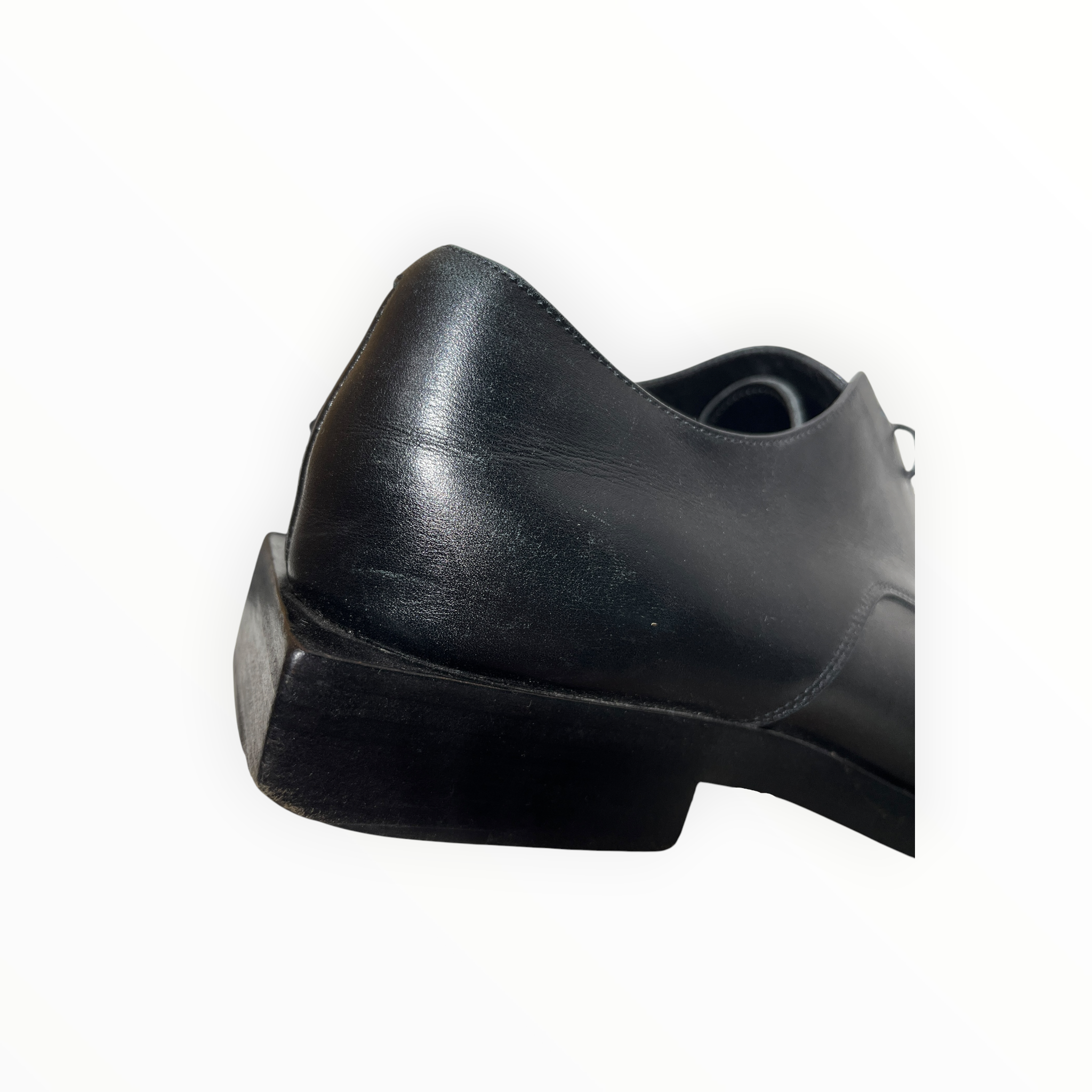 BALENCIAGA/Dress Shoes/US 7/Leather/BLK/Square Heel Loafers view 15
