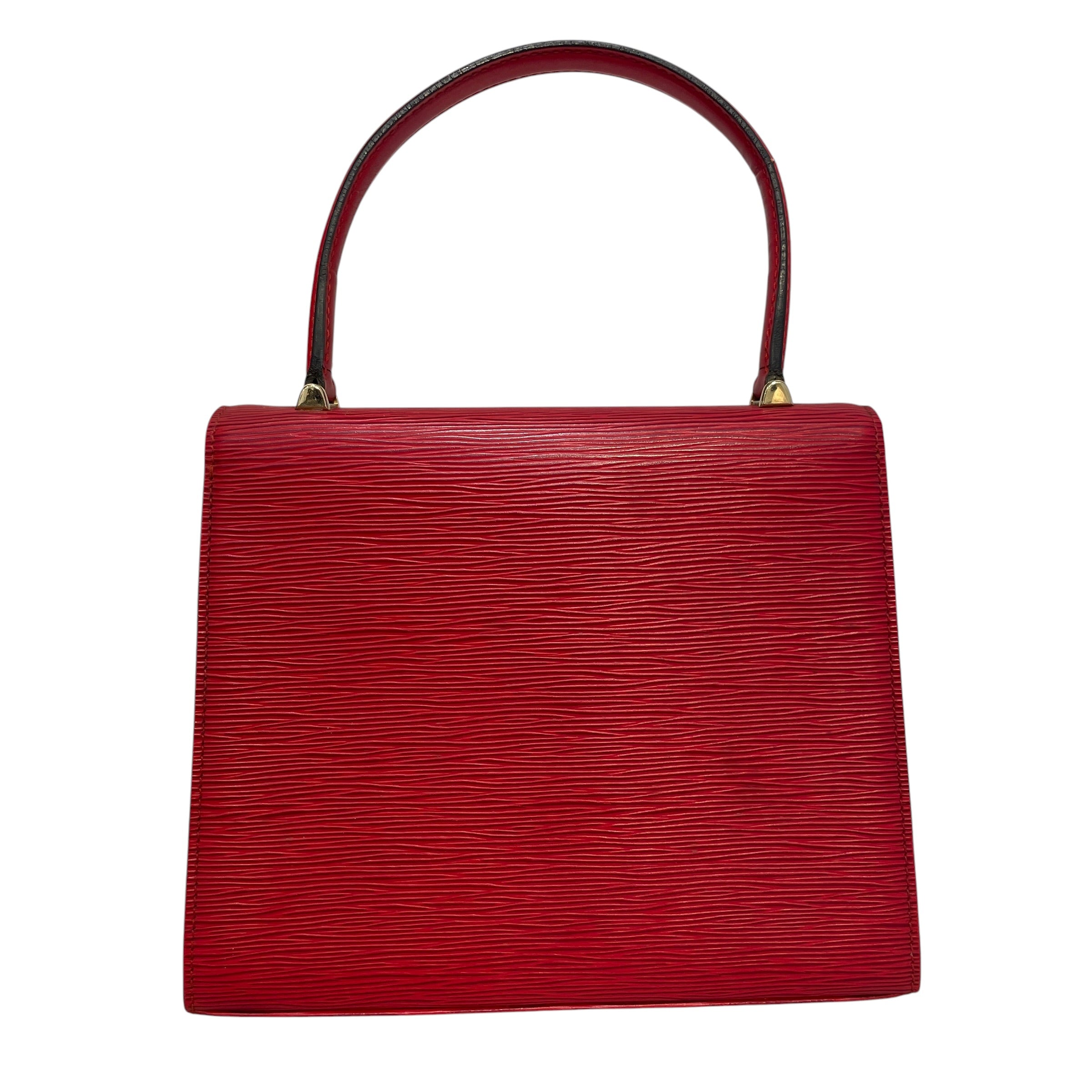 LOUIS VUITTON/Hand Bag/Leather/RED/Epi Malesherbes Handbag view 2