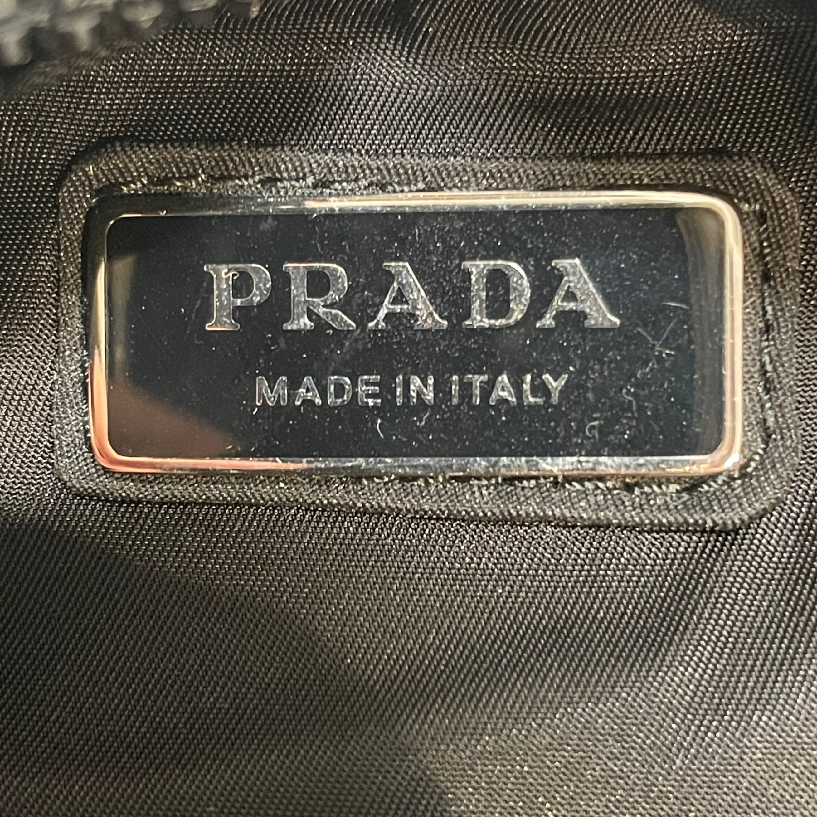 PRADA/Bag/FREE/Floral Pattern/Nylon/BLK/TRIANGLE BAG SIDE BAG view 6