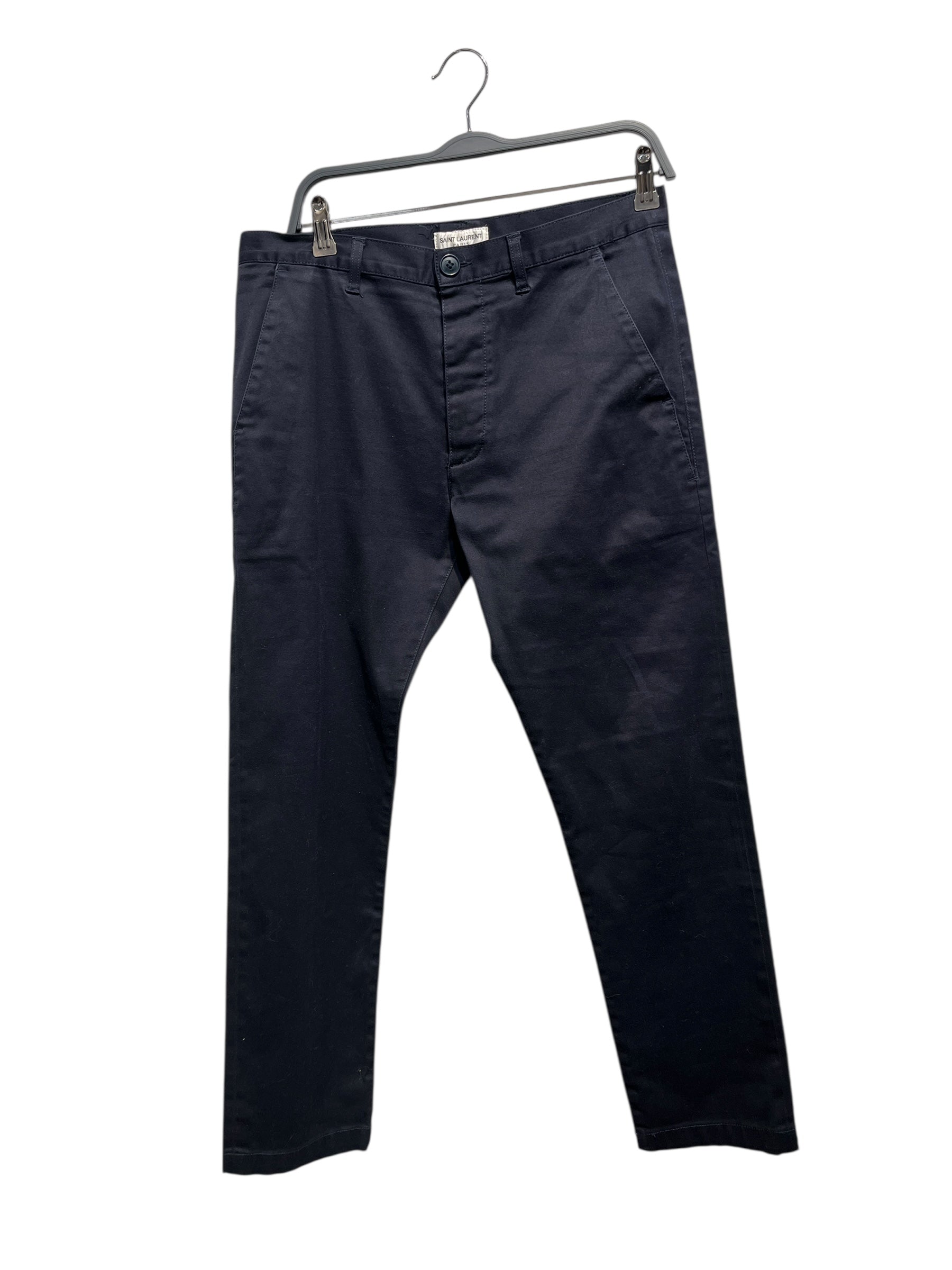 SAINT LAURENT/Pants/33/Cotton/NVY/classic navy pants view 1