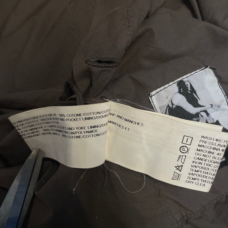 RICK OWENS DRKSHDW/Spring Coat/S/Cotton/BRW/