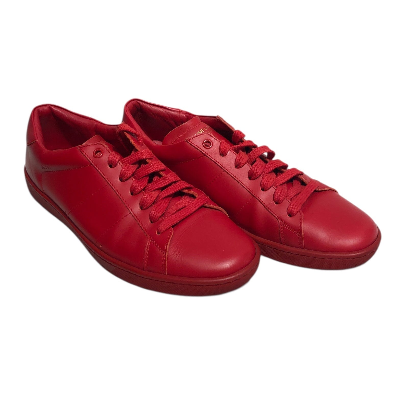 YVES SAINT LAURENT/Low-Sneakers/US 9/Leather/RED/ view 1