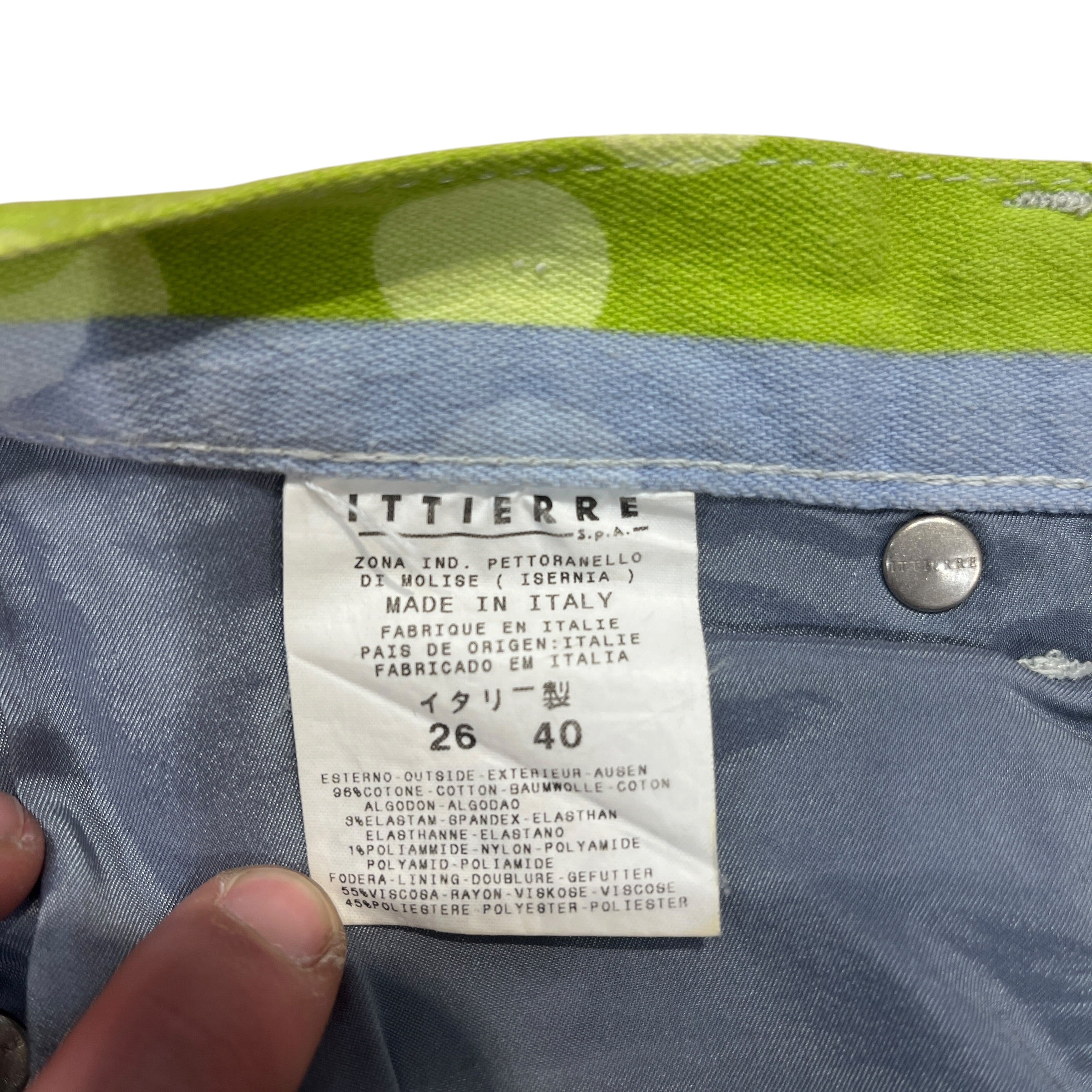 VERSACE/Straight Pants/24/Denim/BLU/Polka Dot/ view 4