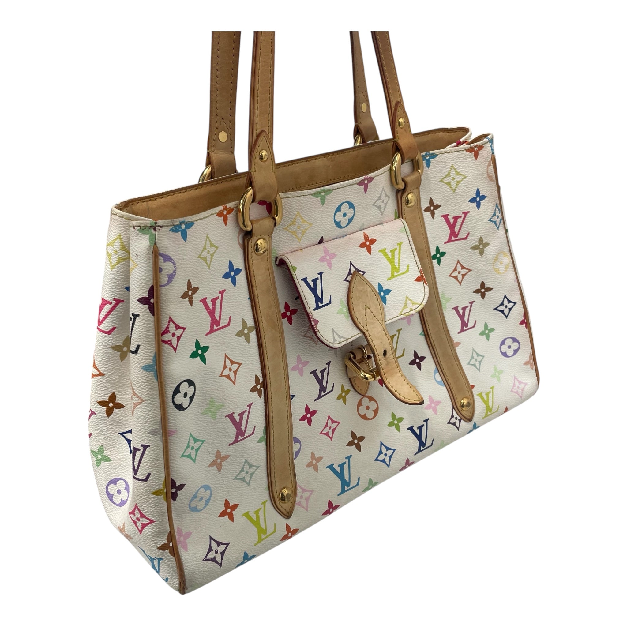 LOUIS VUITTON/Tote Bag/Monogram/Leather/WHT/AURELIA MULTICOLOR view 5