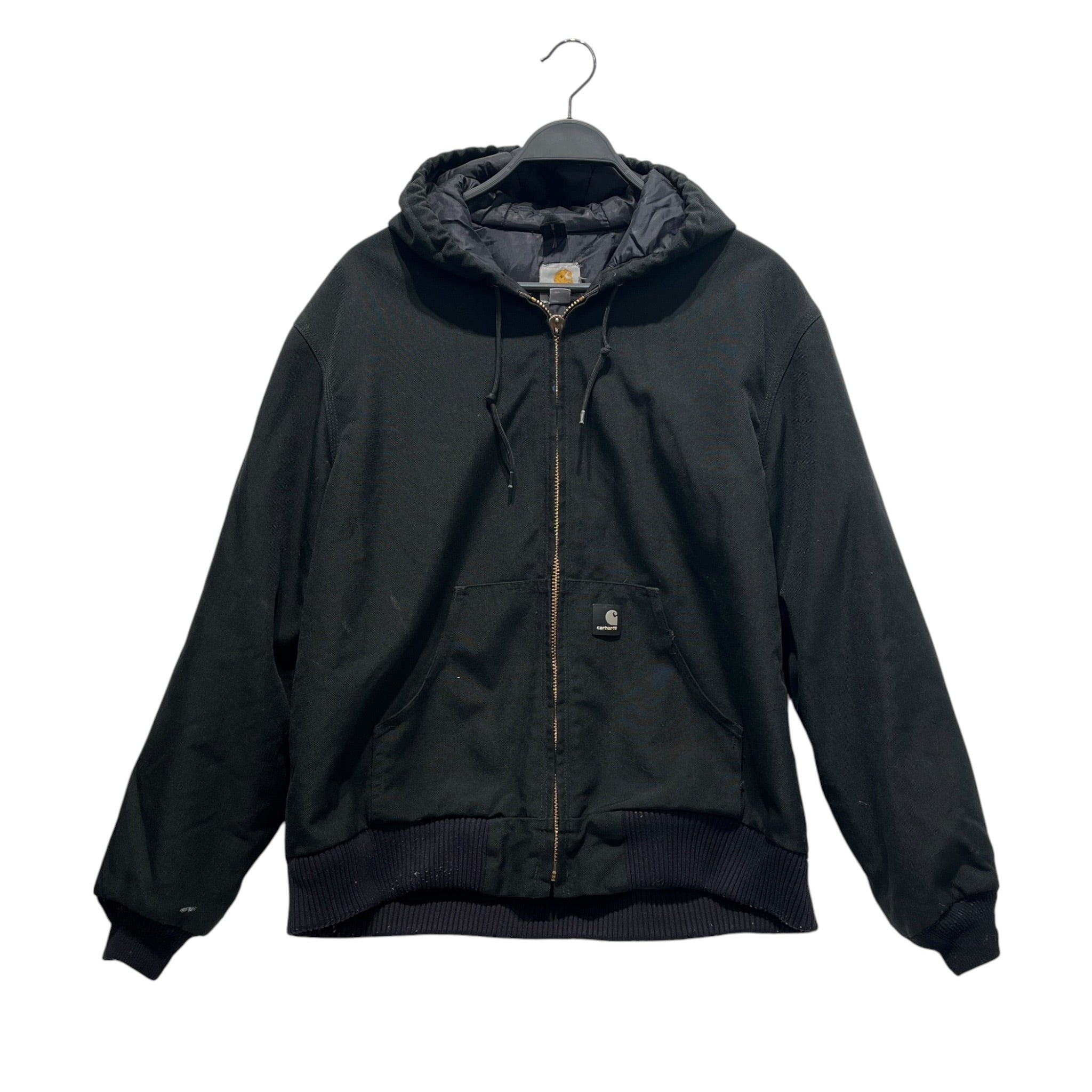 Carhartt/Quilted Jkt/M/Cotton/BLK/J131 Hooded Duck Quilted Jkt view 1
