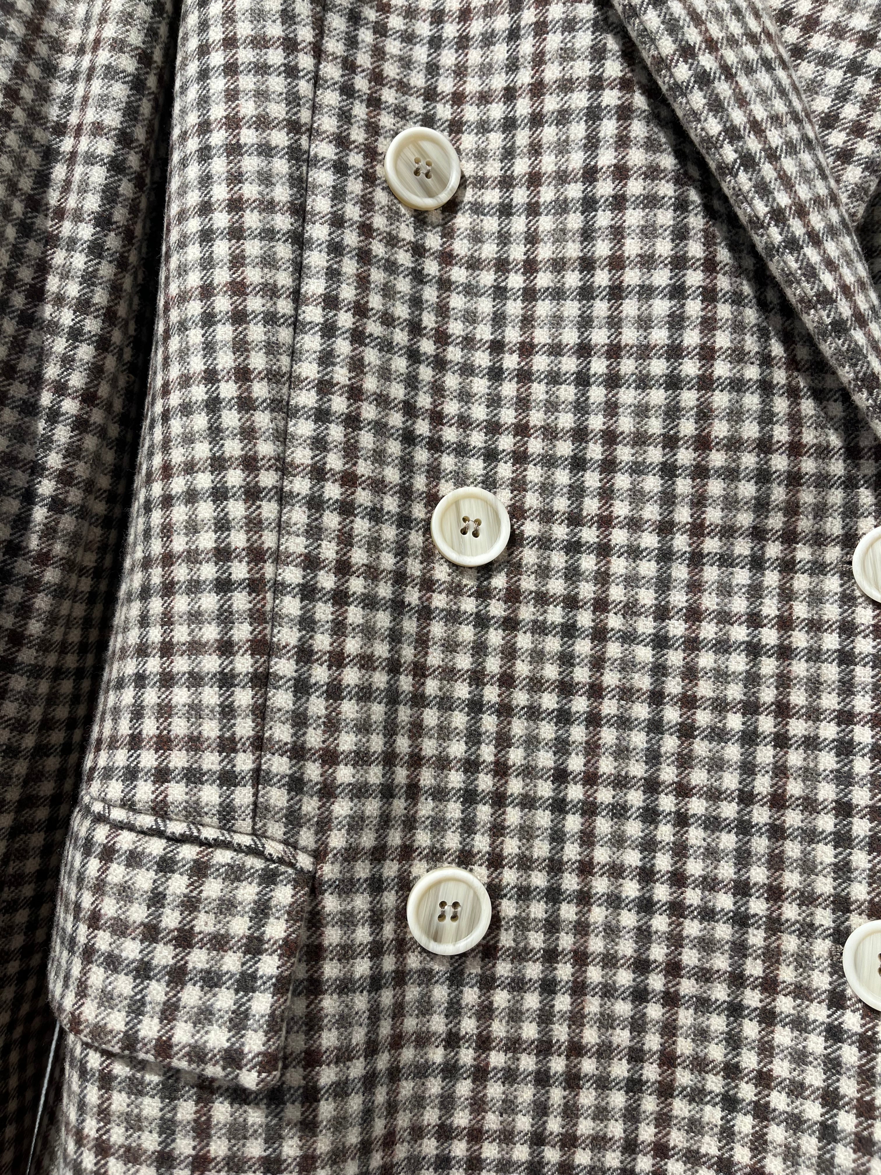 BRUNELLO CUCINELLI/Tailored Jkt/36/Plaid/Wool/CRM/Single Breasted/ view 5