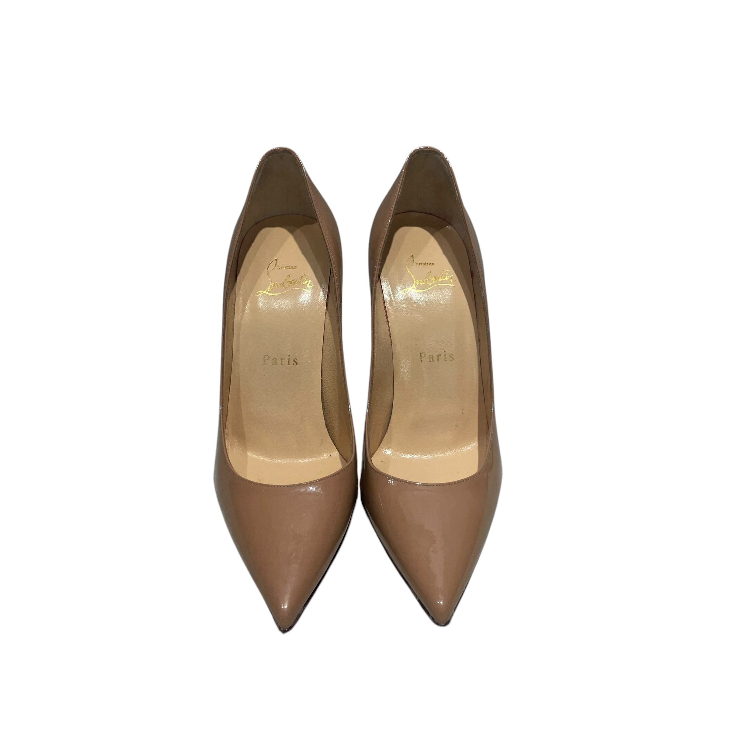 Christian Louboutin/Heels/EU 37.5/Leather/BEG/Nude Pigalle Pump view 3