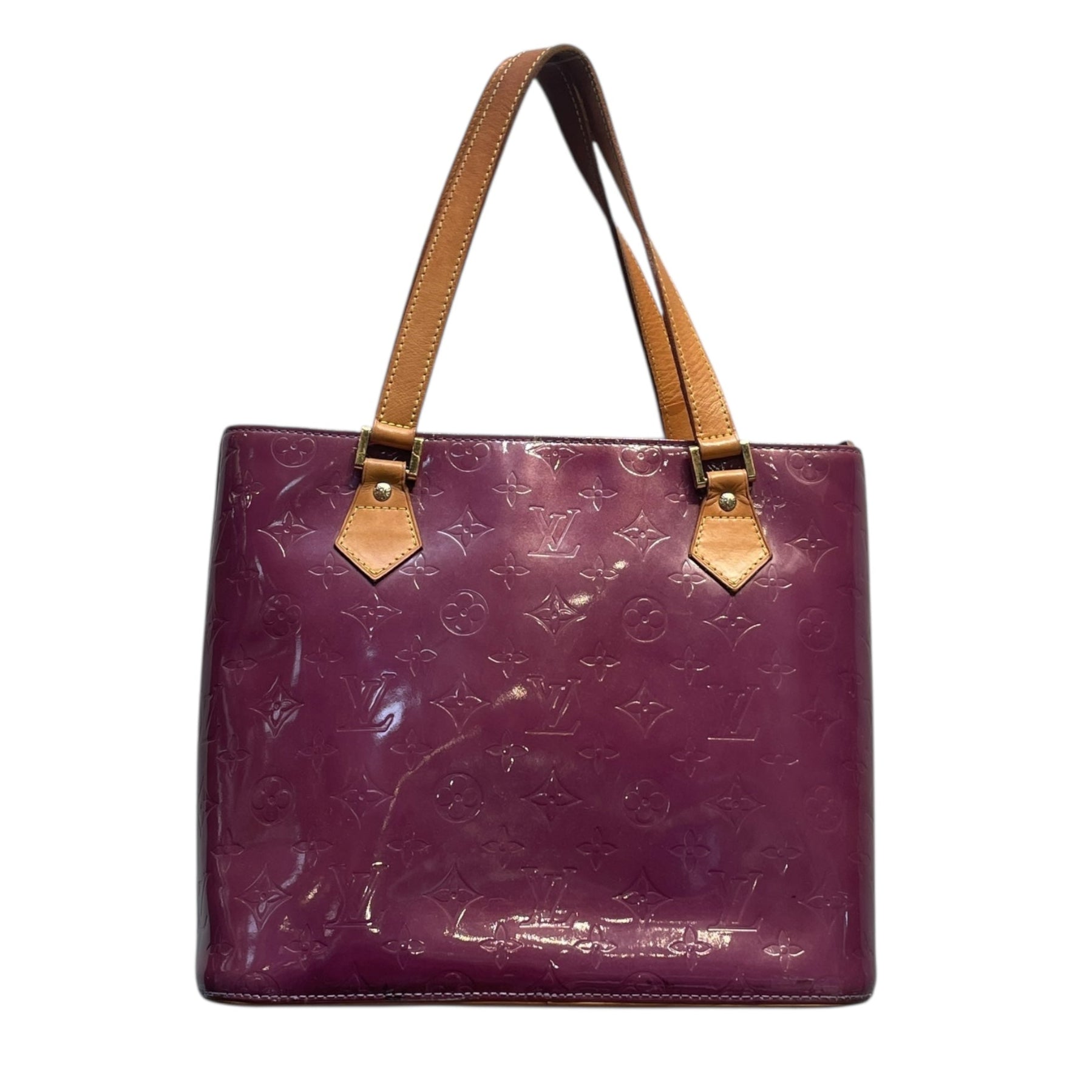 LOUIS VUITTON/Hand Bag/Monogram/Leather/PPL/VERNIS HOUSTON view 2