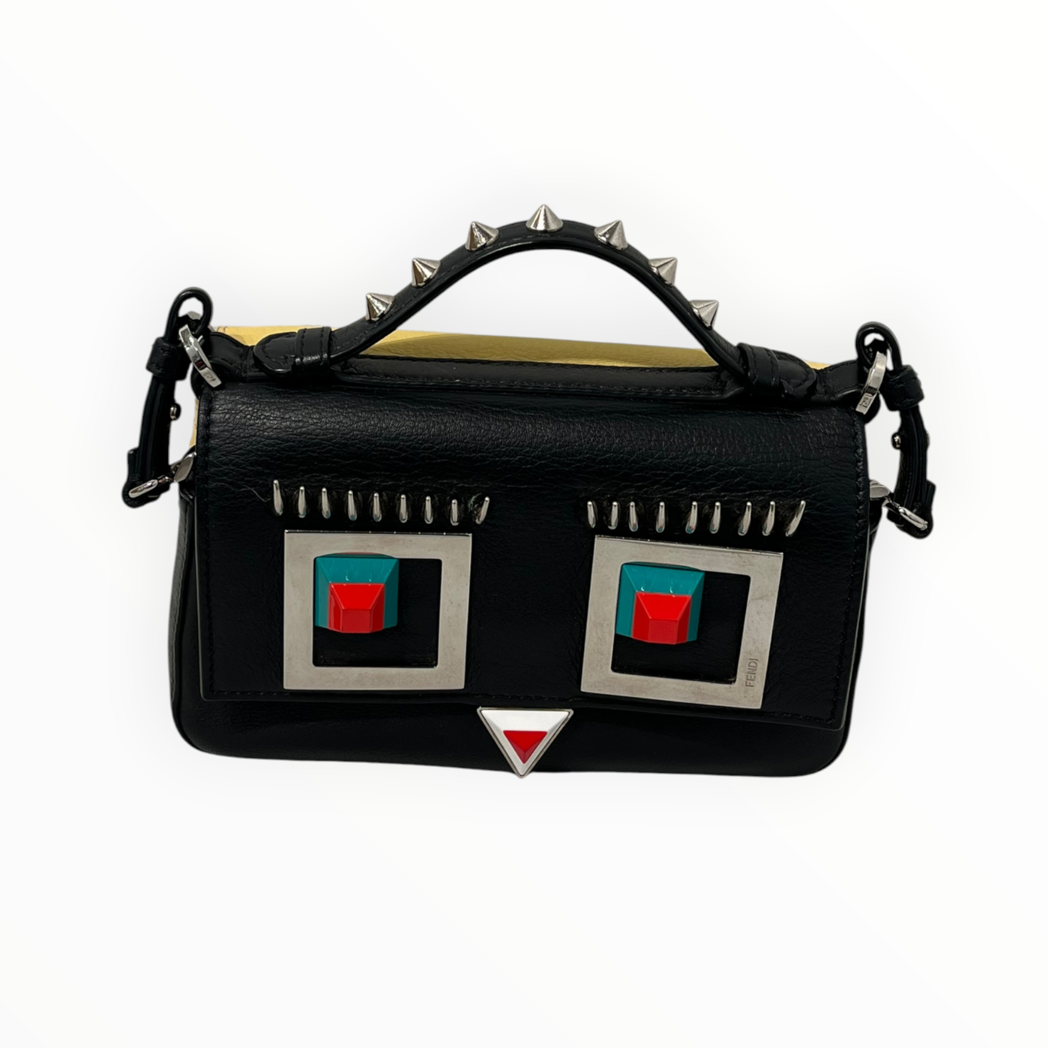 FENDI/Bag/Leather/BLK/DOUBLE BAGUETTE MINI FACE view 1