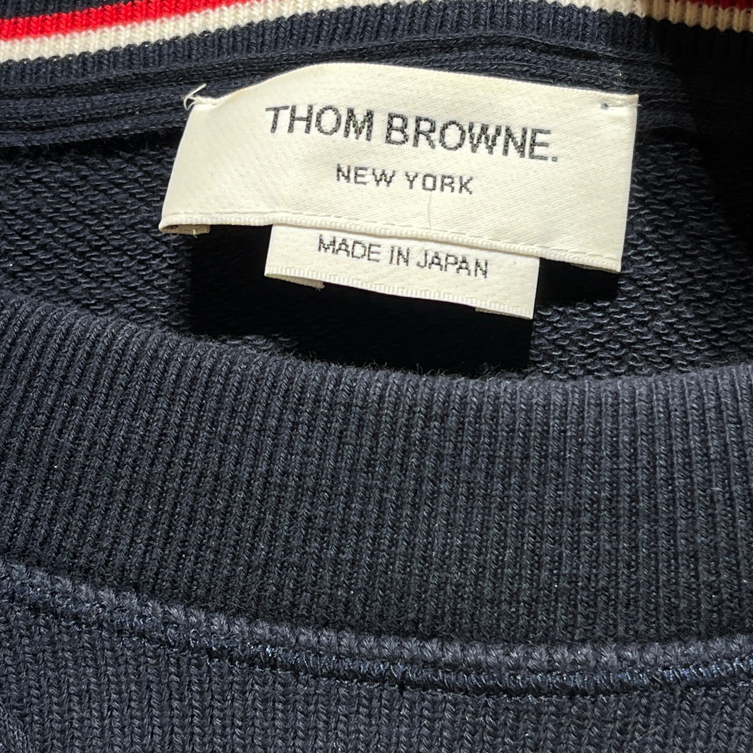 THOM BROWNE. NEW YORK/Sweatshirt/L/Cotton/NVY/Pullover/ view 3