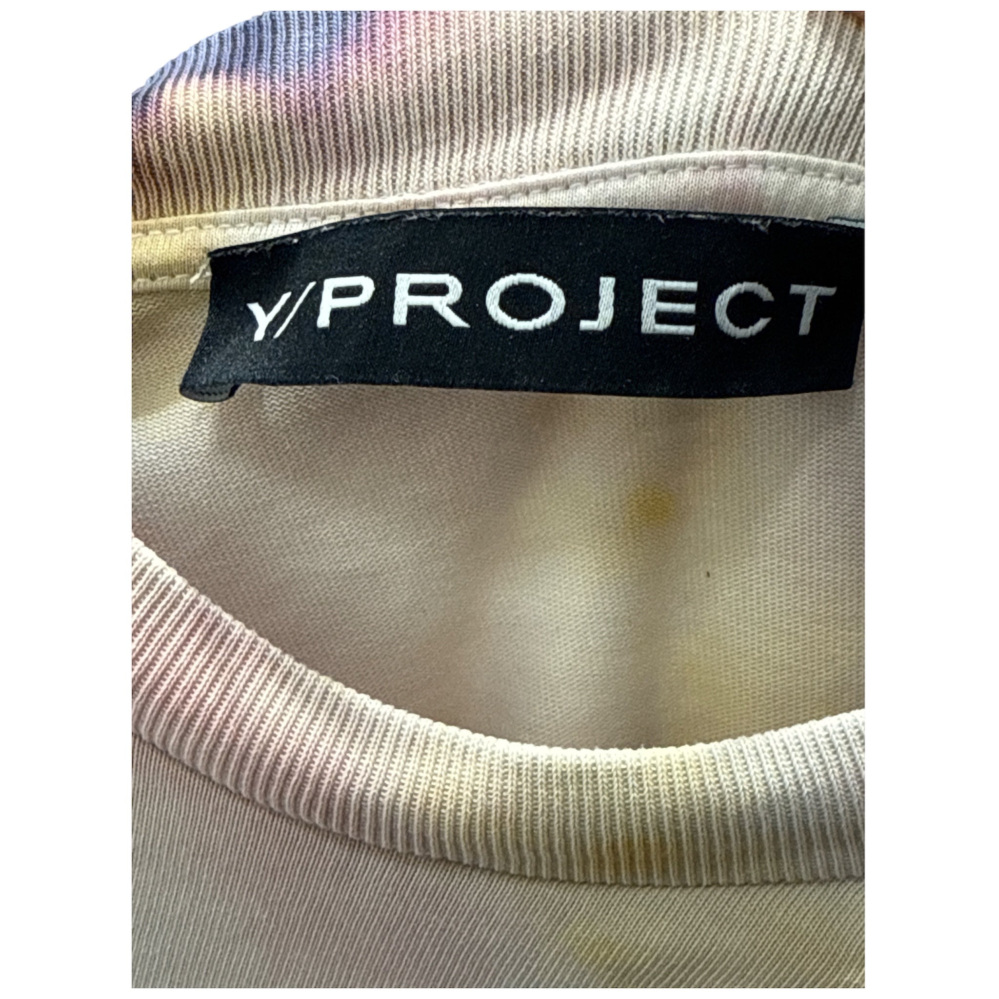 Y/PROJECT/T-Shirt/M/Cotton/MLT/All Over Print/Tie Dye Off the Shoulder Tee view 3