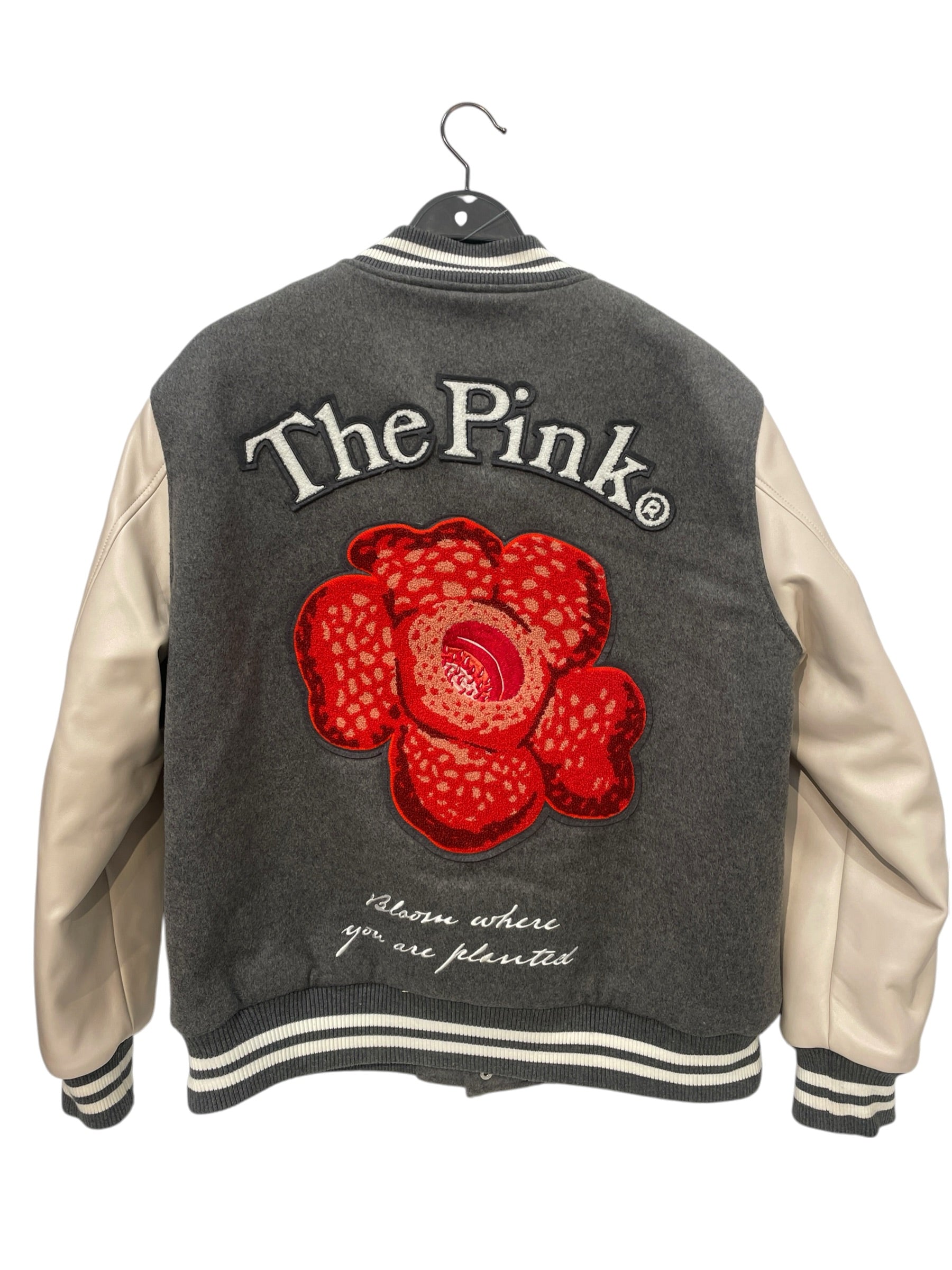 VANDY THE PINK/Souvenir Jkt/M/Wool/GRY/Graphic/Rafflesia Varsity Jacket view 2
