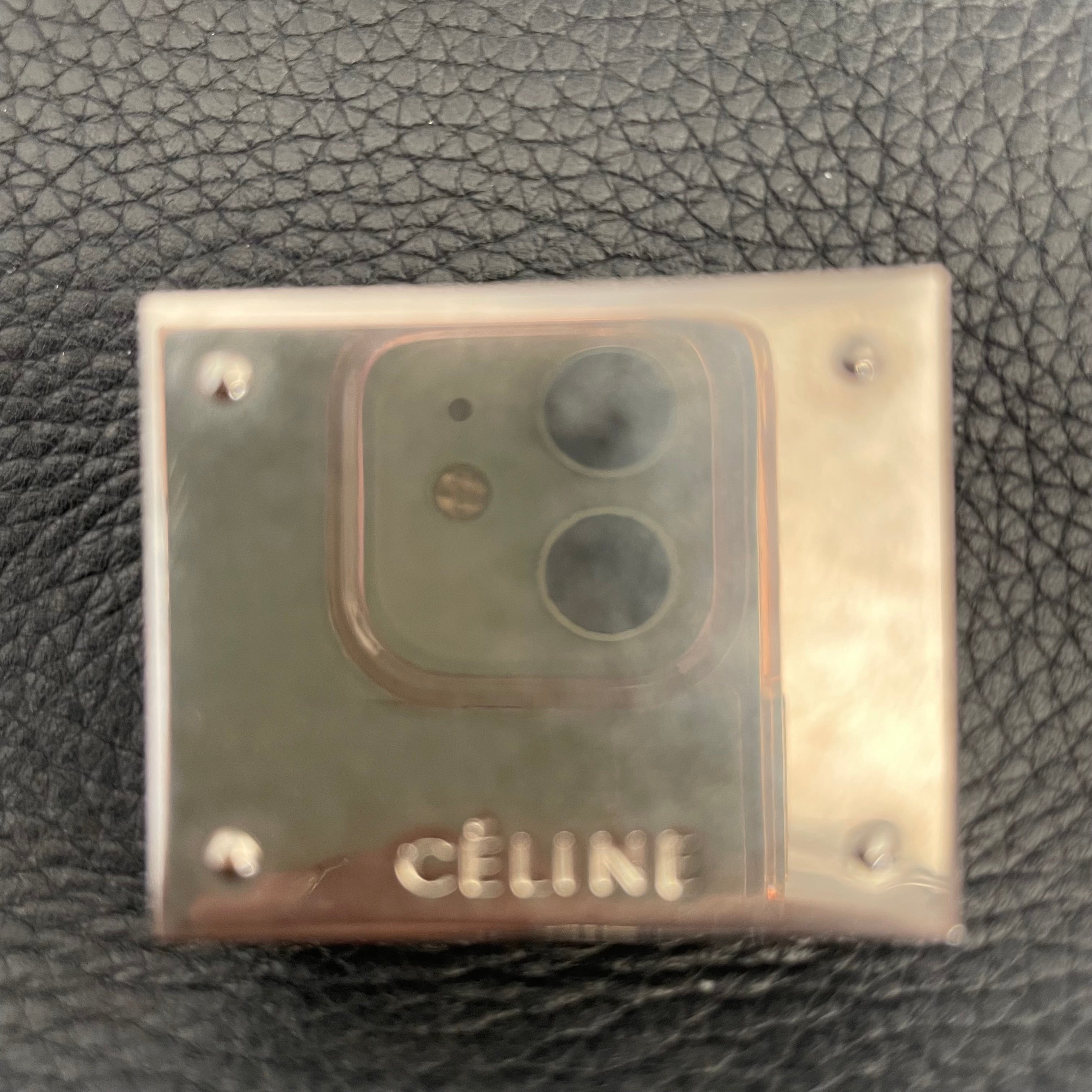 CELINE/Hand Bag[PO]/BLK/Leather/165213 view 4