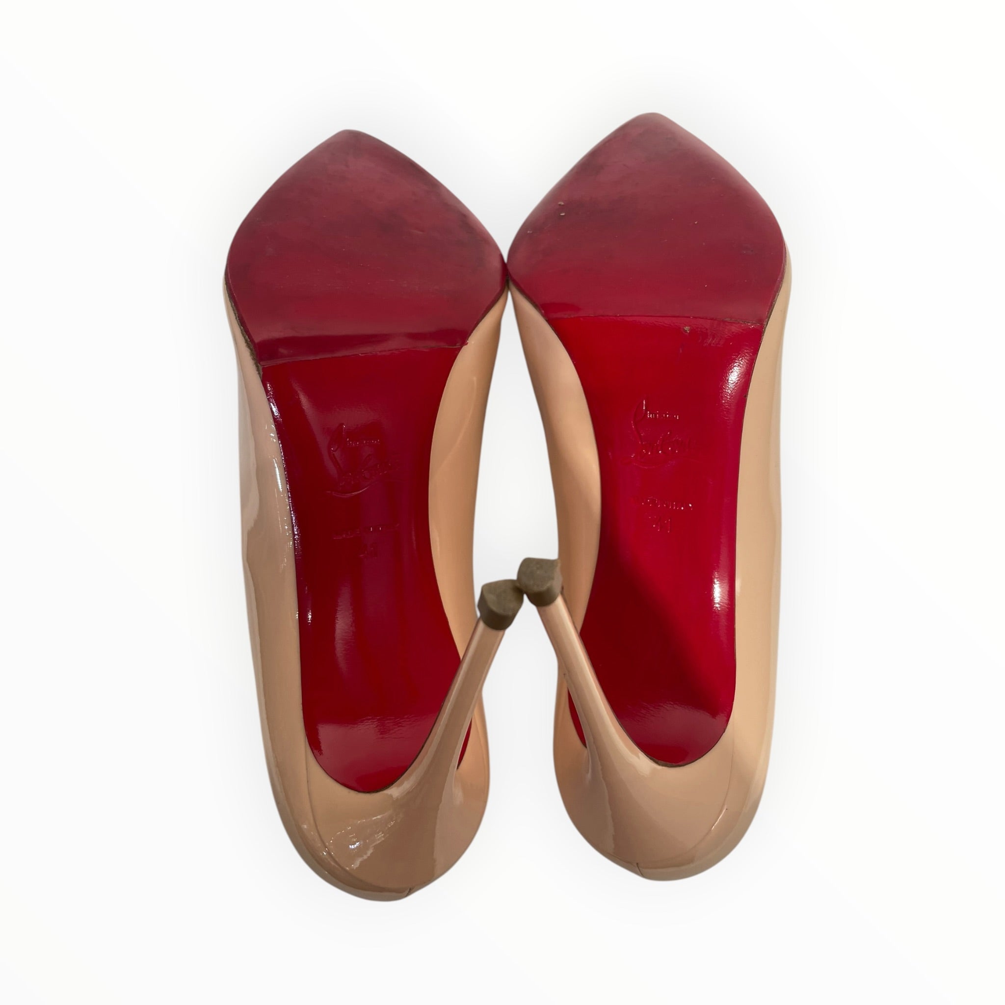 Christian Louboutin/Heels/EU 41/Leather/BEG/so kate w/ sole protector view 4
