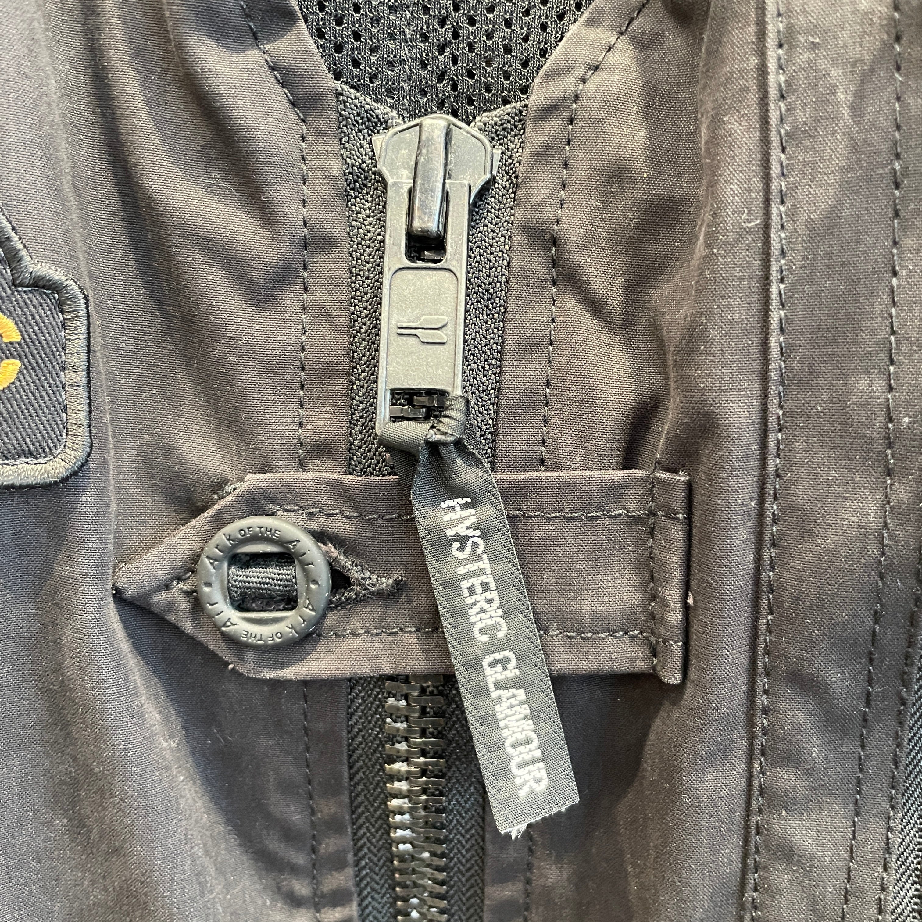 HYSTERIC GLAMOUR/Military Jkt/M/Cotton/BLK/ark air terra incognita zip up view 5