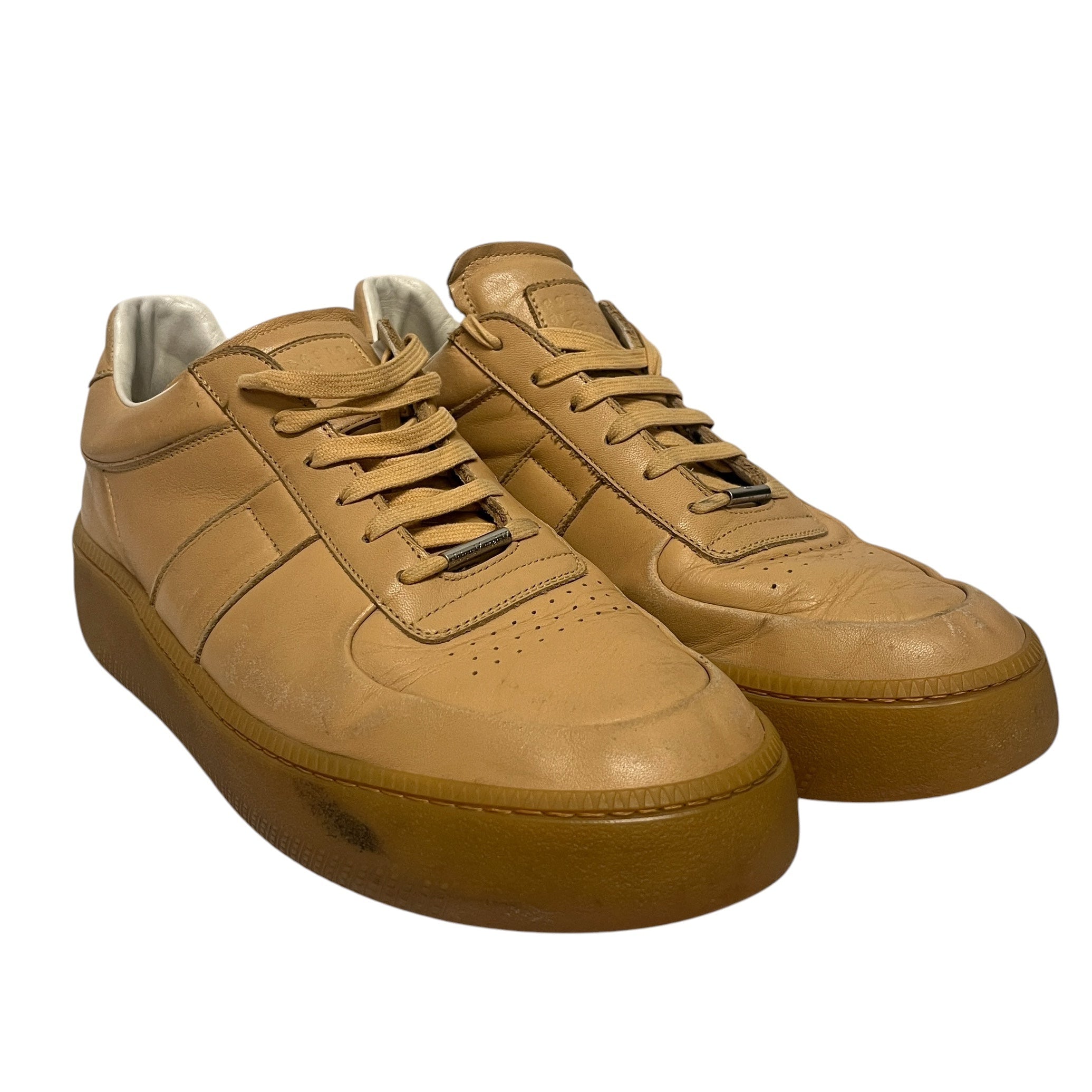 Maison Margiela/Low-Sneakers/EU 44/Leather/BEG/22 sub low sneaker/platform view 1