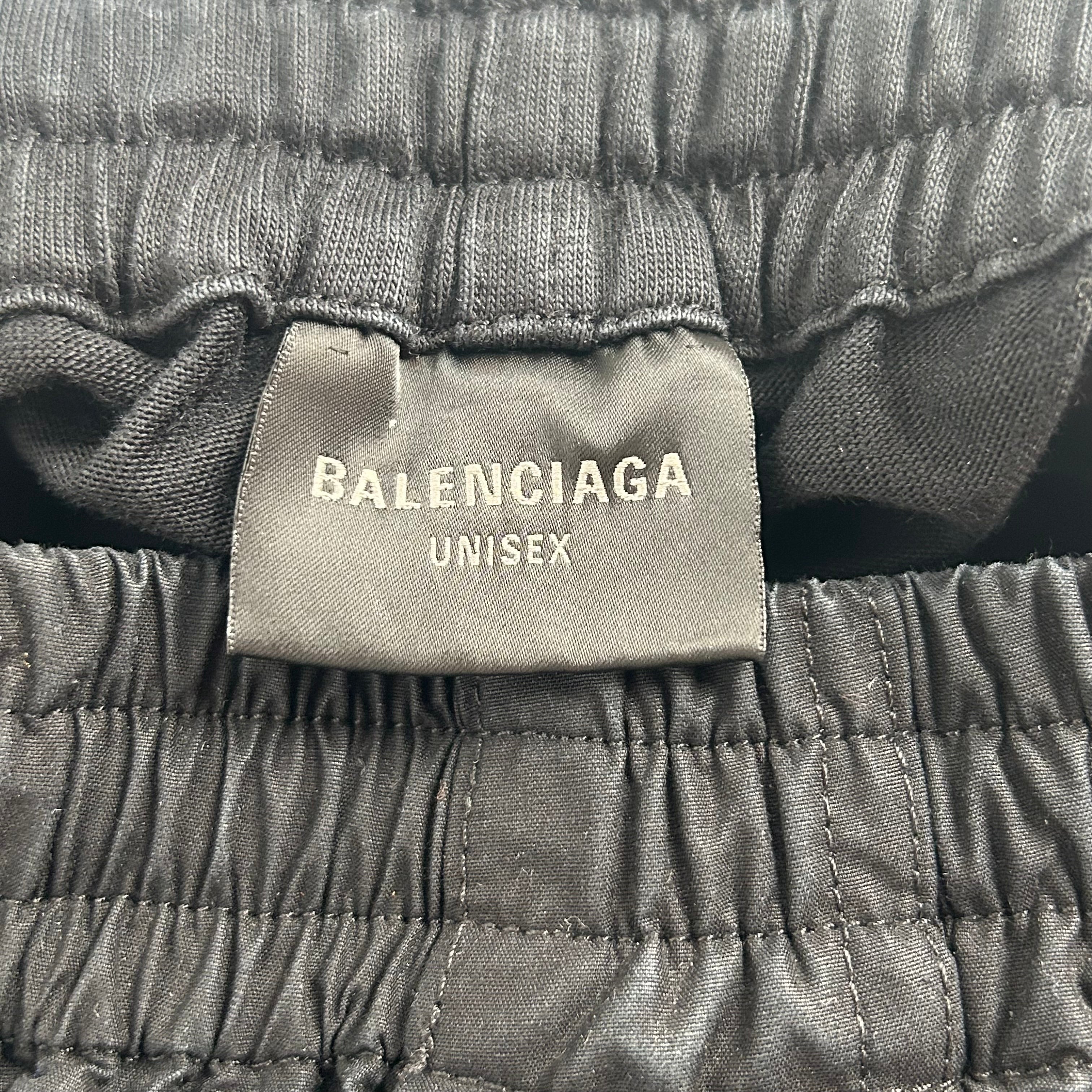 BALENCIAGA/Shorts/S/Cotton/BLK/buttoned shorts view 3