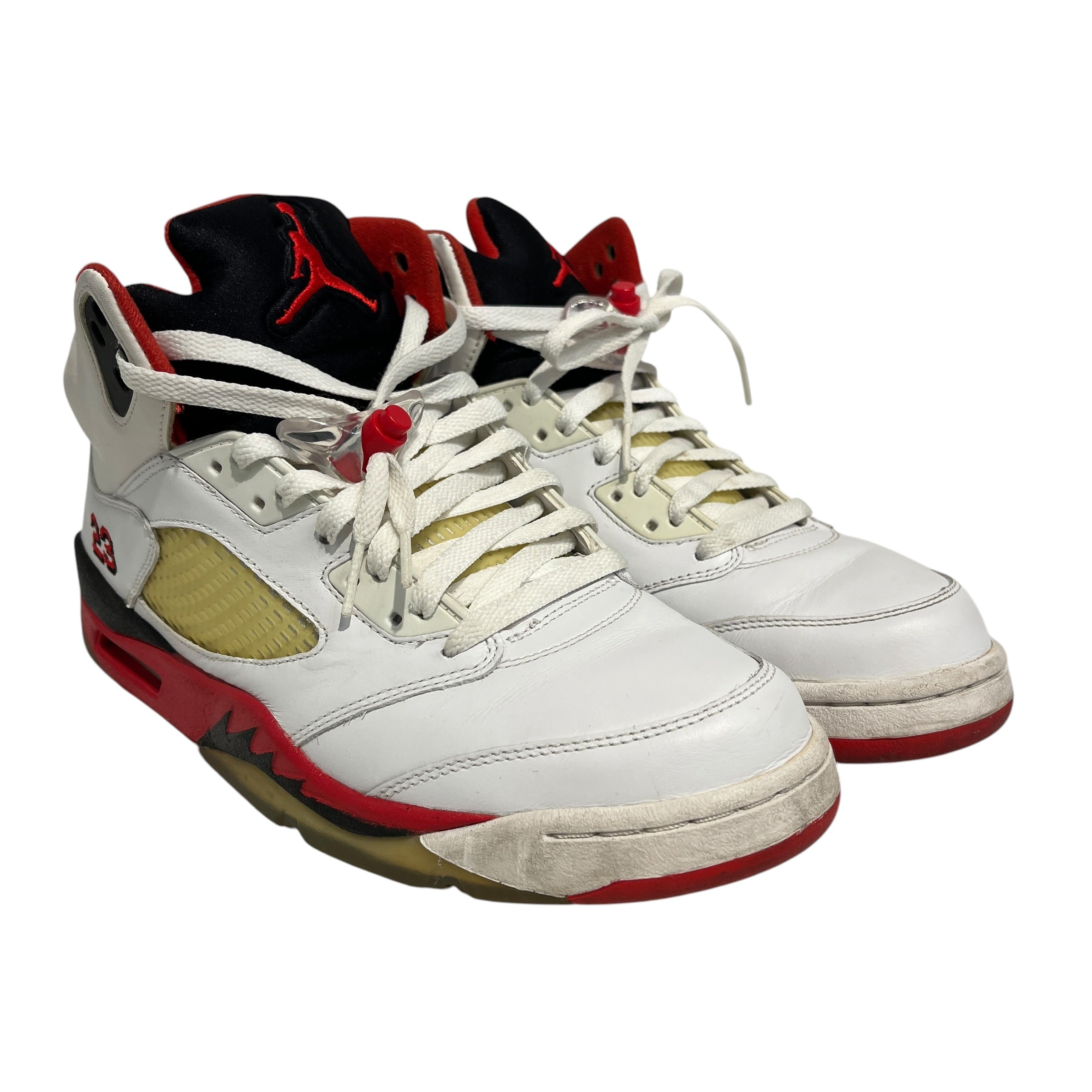 JORDAN BRAND/Hi-Sneakers/US 10.5/Leather/WHT/2006 OG Fire Red 5 view 1