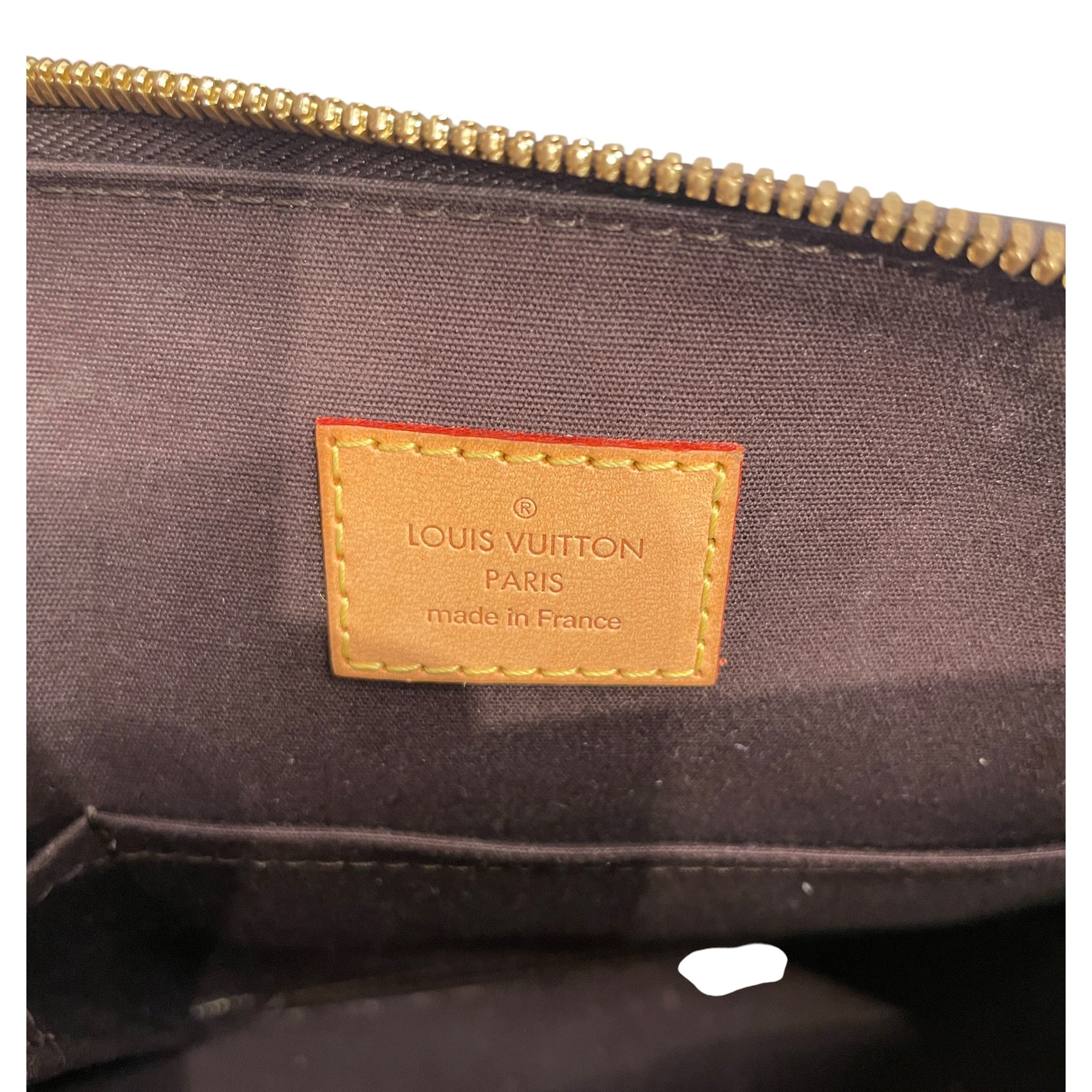 LOUIS VUITTON/Hand Bag/Monogram/Leather/BRD/PATENT LEATHER VERNIS ALMA view 5