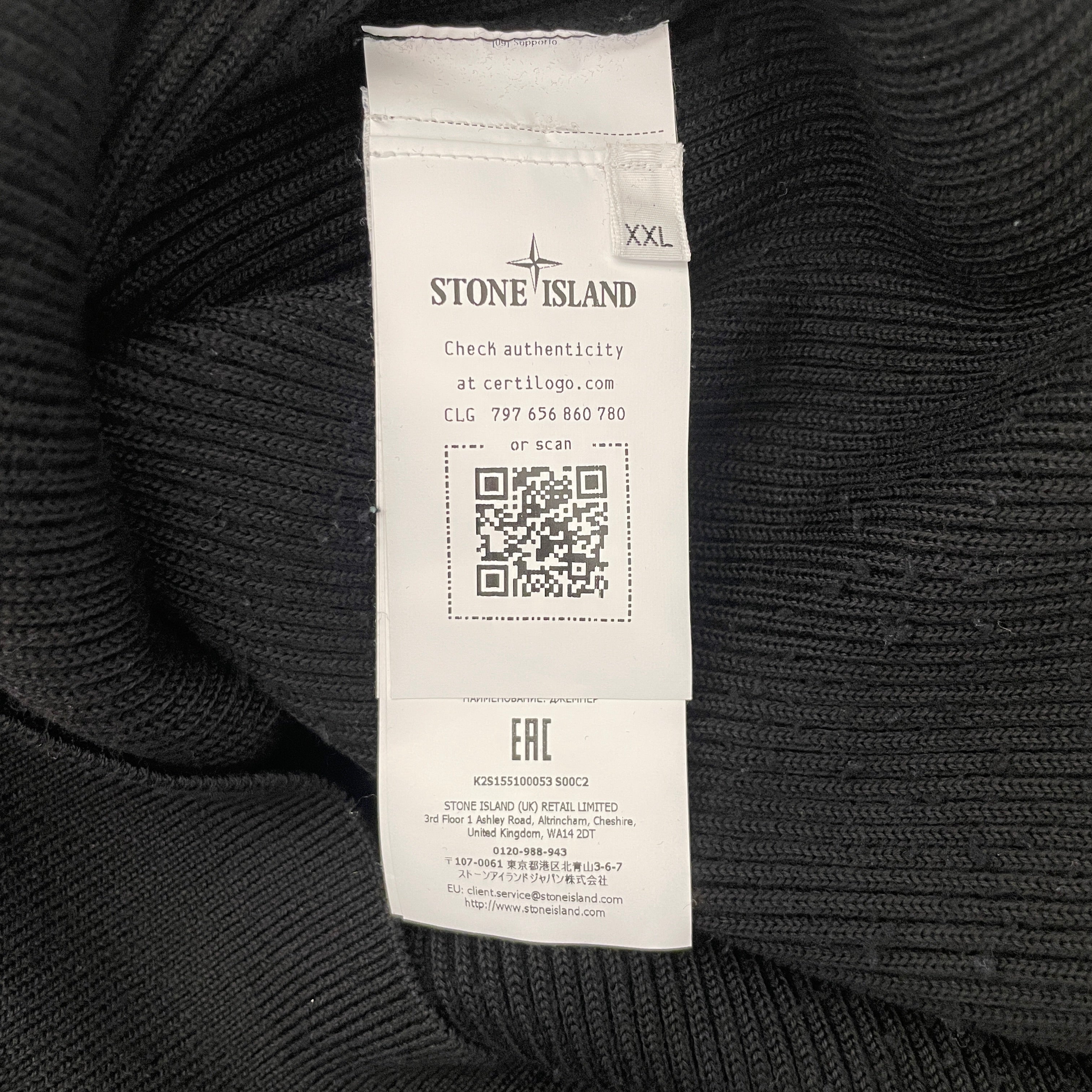 STONE ISLAND/Sweater/XXL/Wool/BLK/ view 4