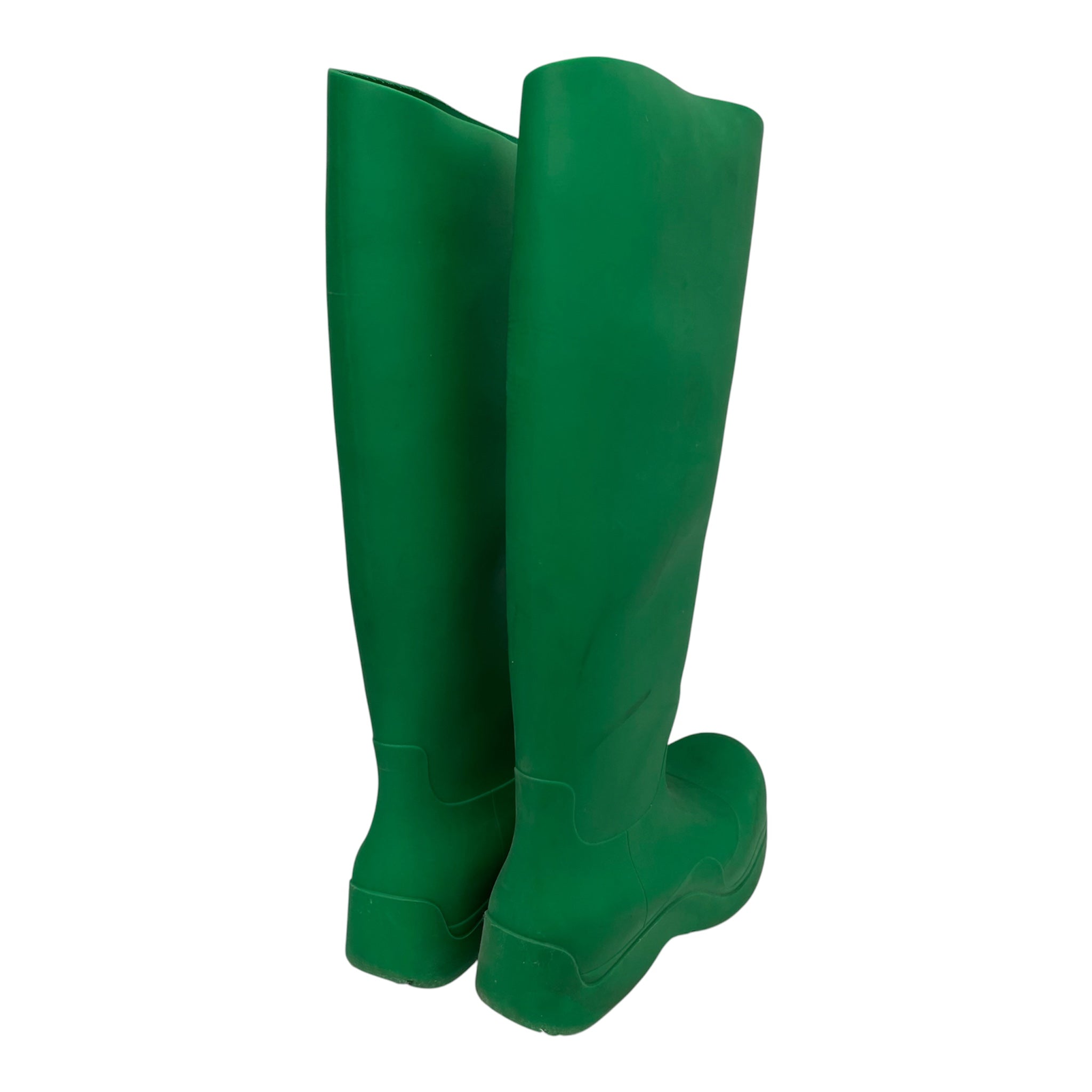 BOTTEGA VENETA/Rain Boots/US 10/Acrylic/GRN/ view 2