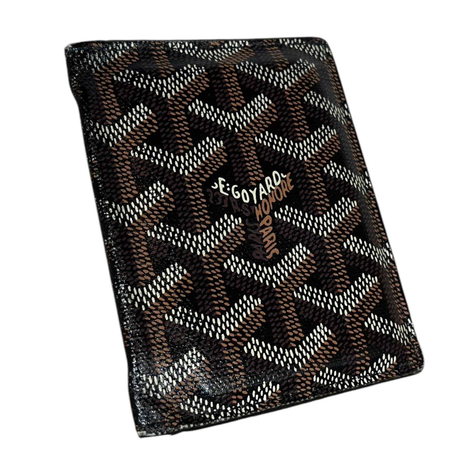 GOYARD/Bifold Wallet/All Over Print/Leather/BLK/M's/ view 1