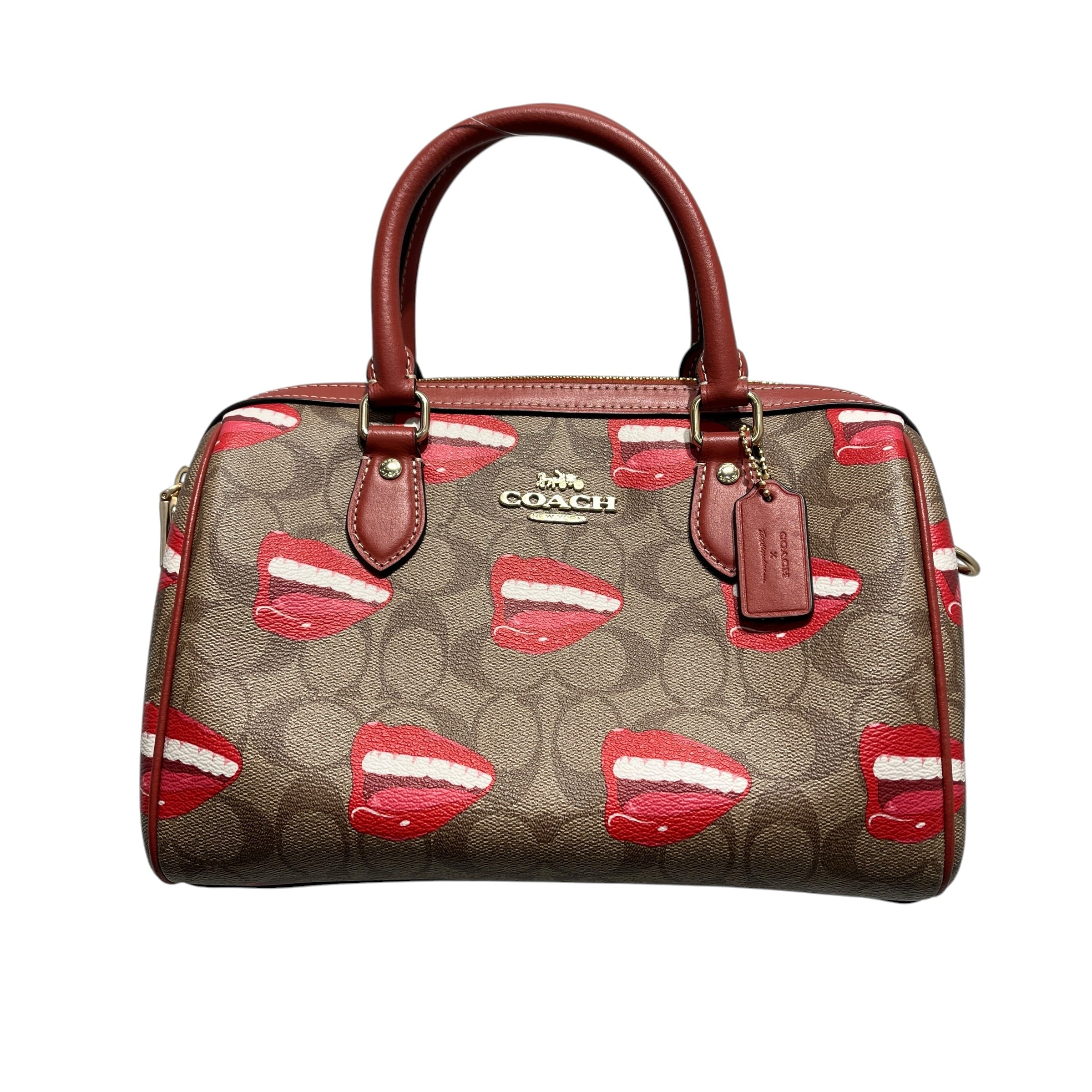 COACH/Bag/All Over Print/Leather/BRW/SATCHEL MOUTH PRINT view 5