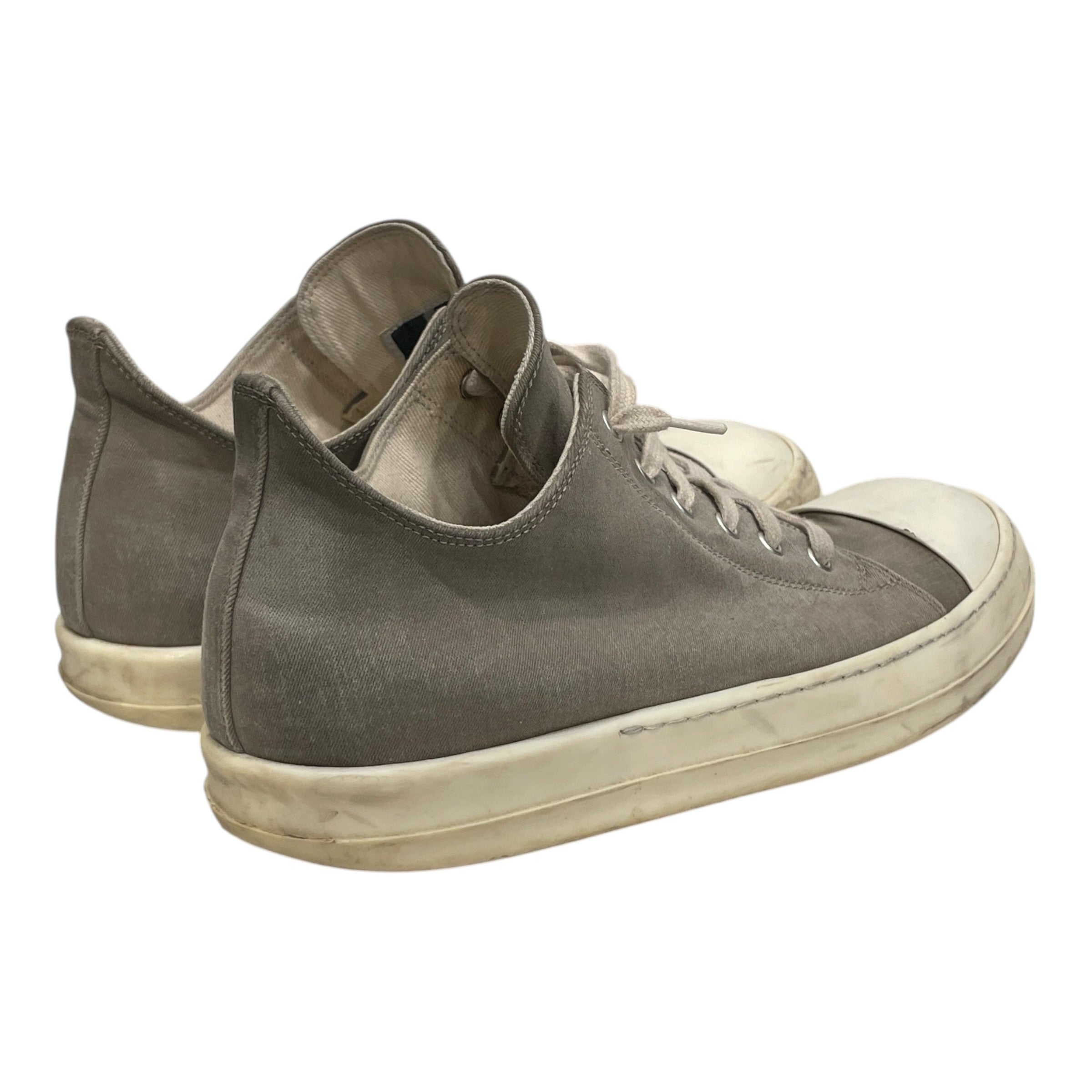 RICK OWENS DRKSHDW/Low-Sneakers/US 9/Cotton/CRM/DUST CANVAS RAMONES view 2