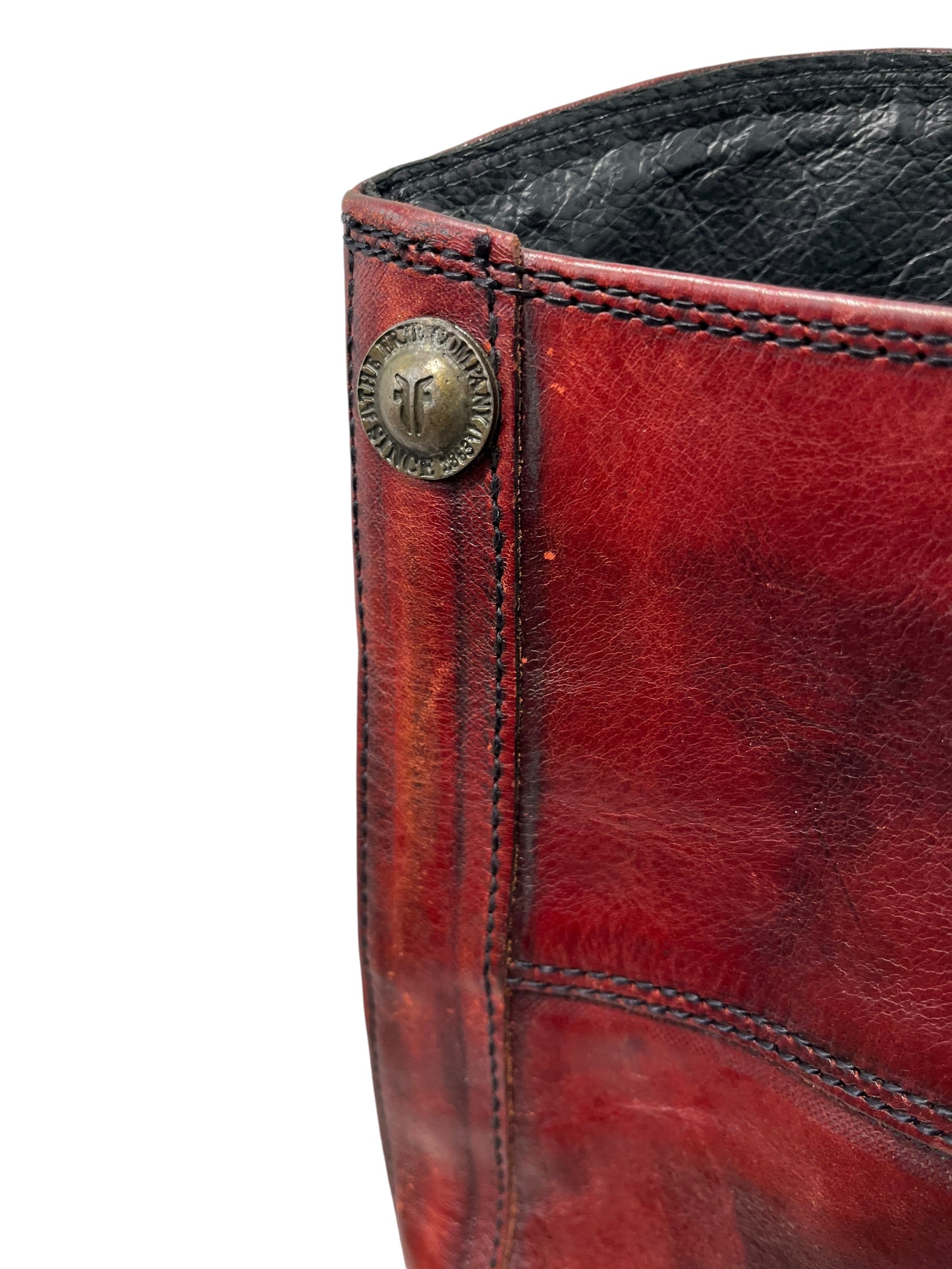 FRYE/Long Boots/US 10/Leather/BRD/RDING BOOT/ WASHED OUT RED view 5