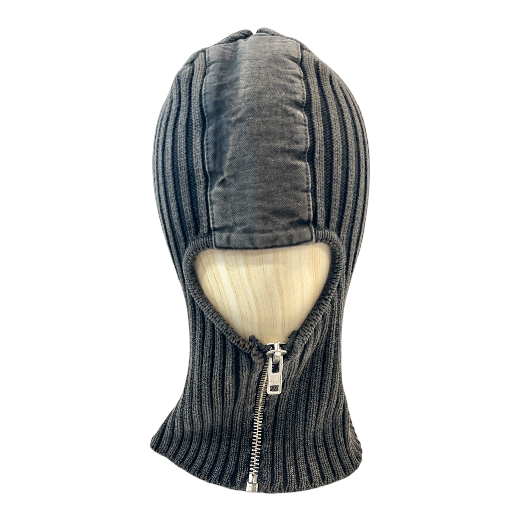 Vaquera/Headwear/OS/Cotton/BLK/ZIPPER RIBBED BALACLAVA view 1