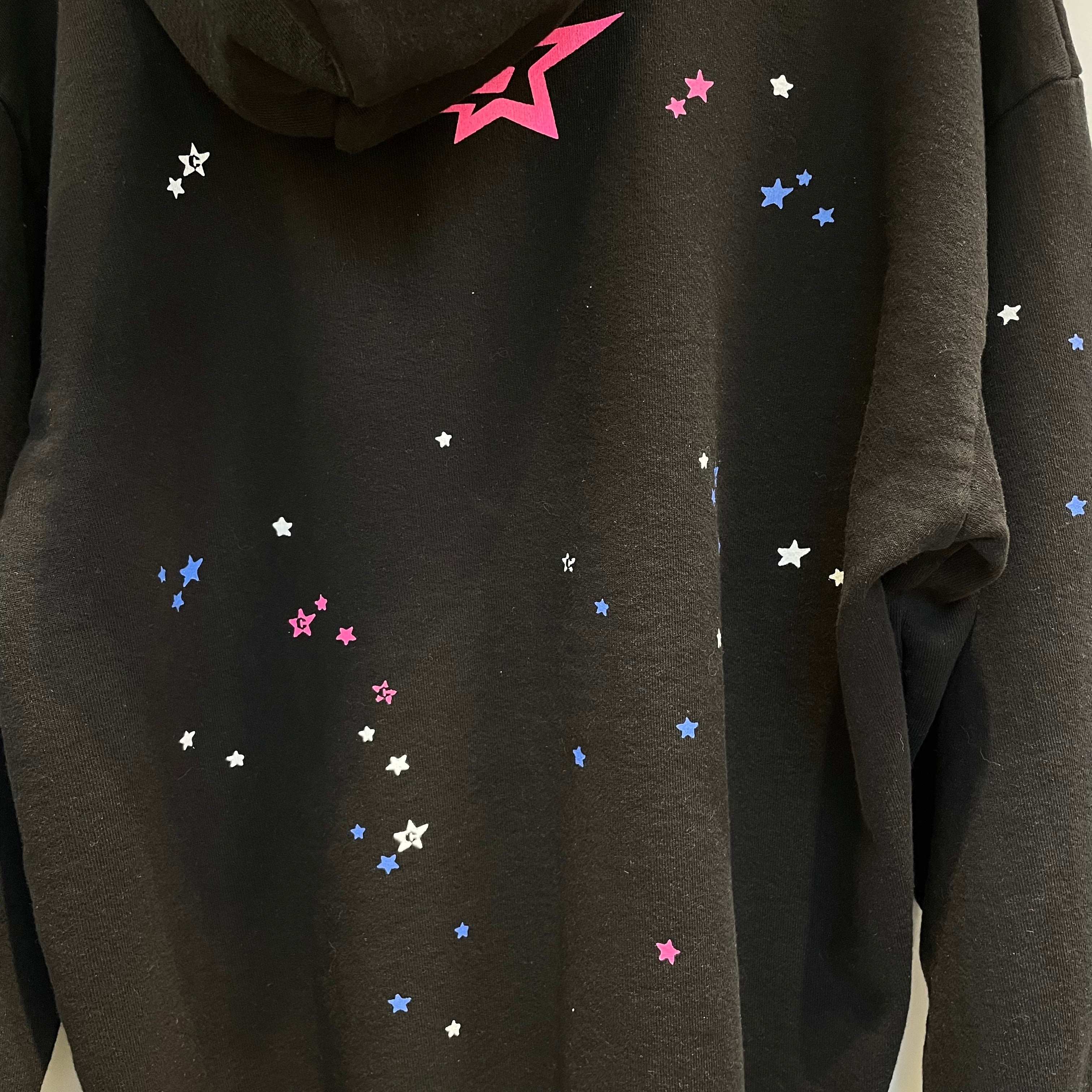 Sp5der/Hoodie/L/Cotton/BLK/sp5 hd pnk logo spoder web view 4
