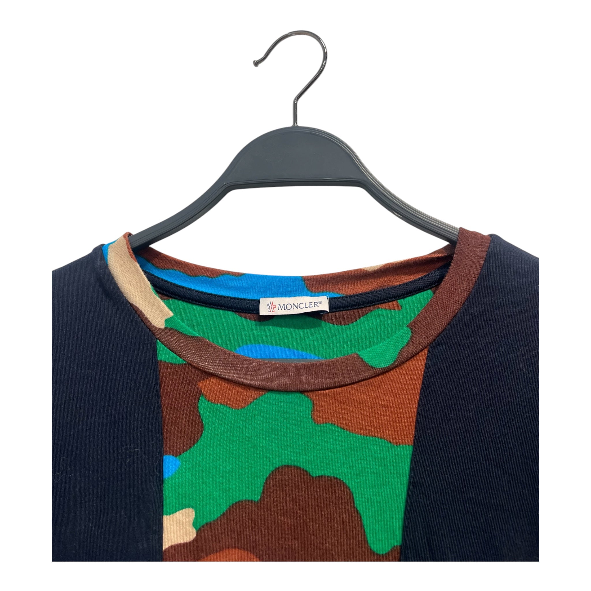 MONCLER/T-Shirt/XL/Cotton/MLT/Camouflage/BLUE GREEN CAMO view 3