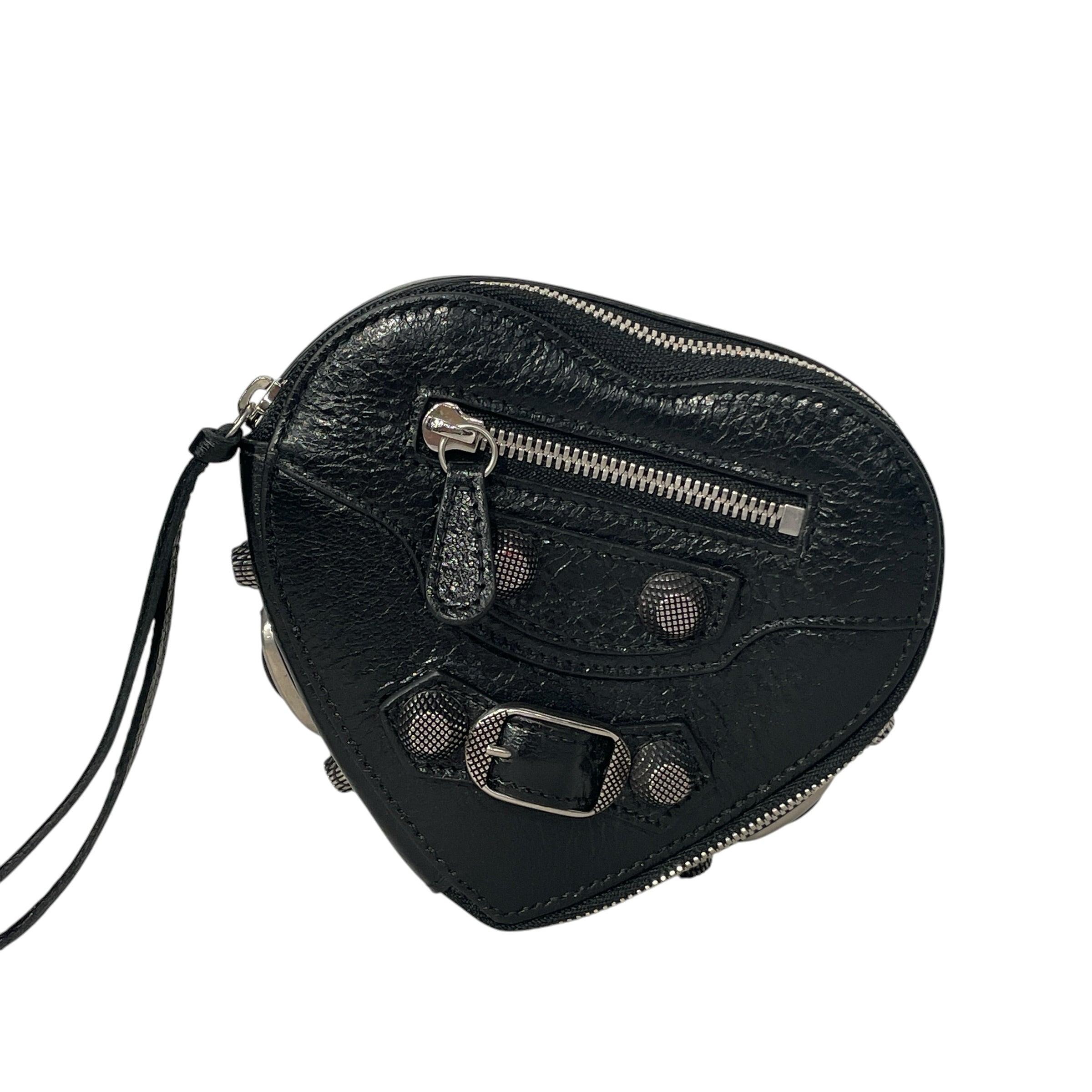 BALENCIAGA/Pouch/Leather/BLK/HEART BOX view 3