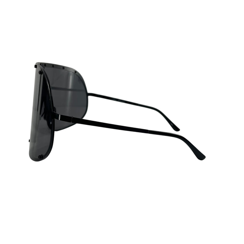 Rick Owens/Sunglasses/Plastic/BLK/BIG SHIELD GLASSES