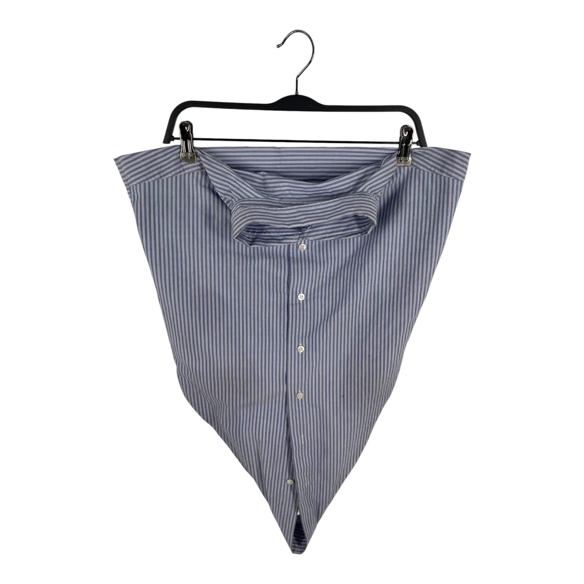 BALENCIAGA/SL Blouse/42/Stripe/Cotton/BLU/UPSIDE DOWN HALTER BUTTON UP view 1