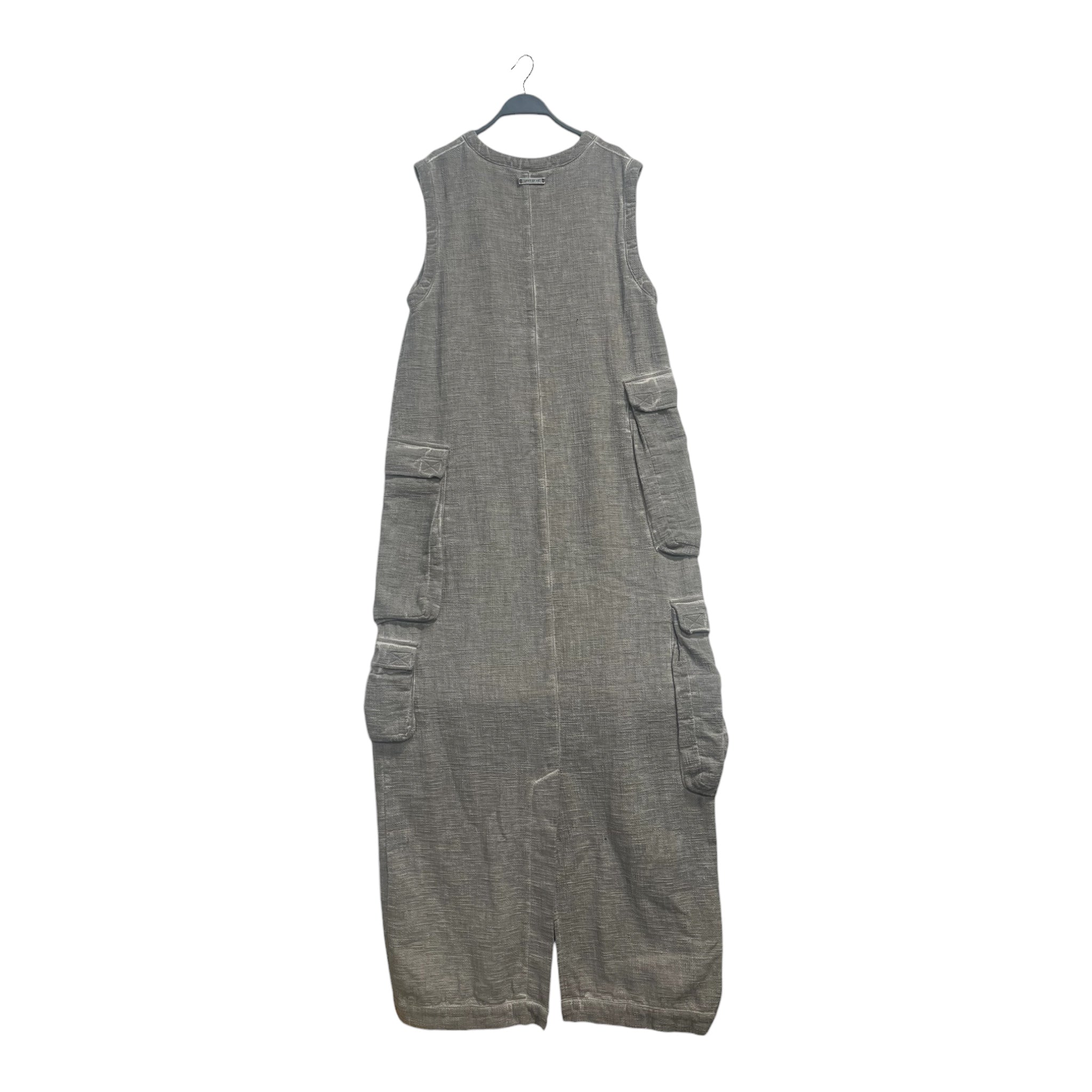 ARMY OF ME/SS Dress/S/Cotton/GRY/Maxi Length/CARGO-OVERDYED- view 2