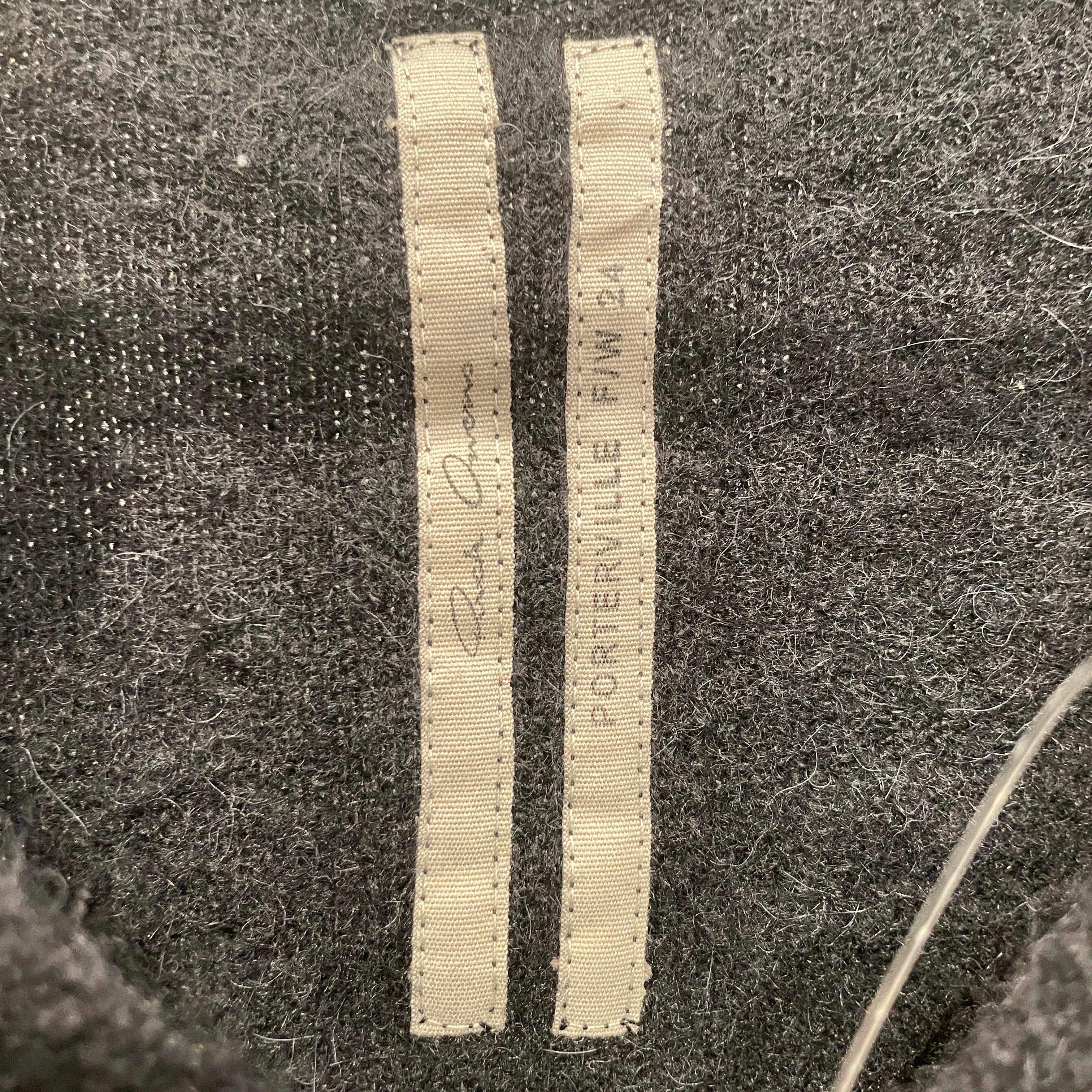 Rick Owens/Sweater/L/Wool/BLK/V NECK MOLTED WOOL view 4