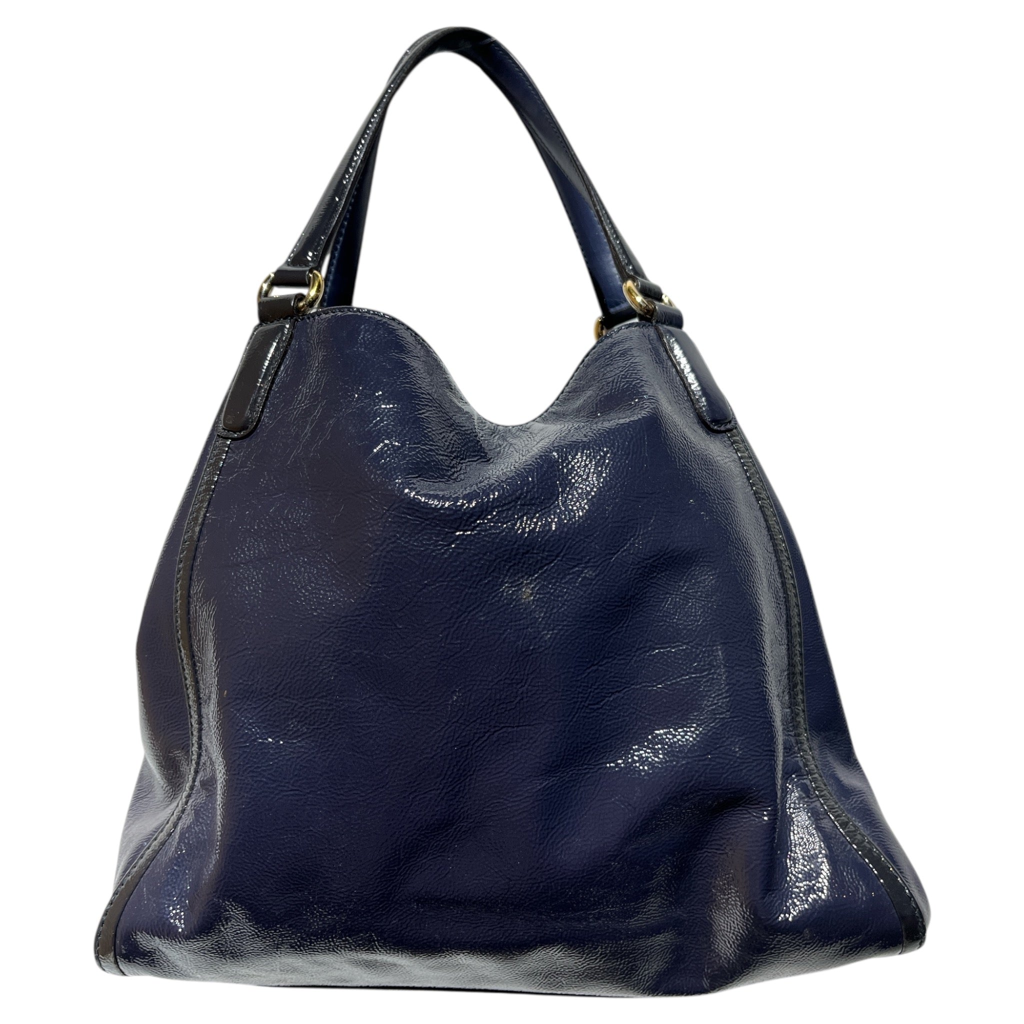GUCCI/Hand Bag/Leather/NVY/PATENT LEATHER/ SOHO view 2