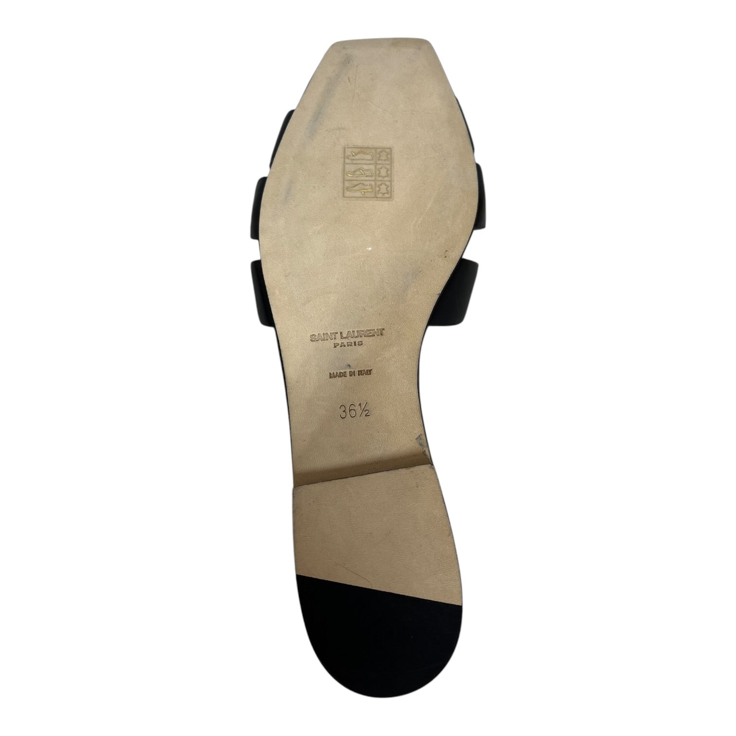 SAINT LAURENT/Sandals/EU 36.5/Leather/BLK/Saint Laurent Sandal view 4