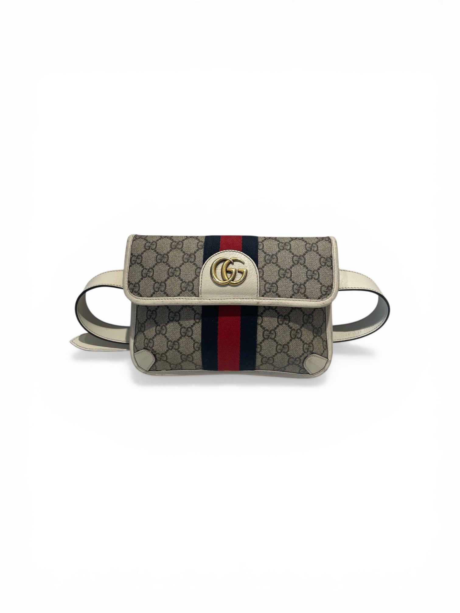 GUCCI/Bag/Monogram/Leather/WHT/ophidia GG belt bag view 1