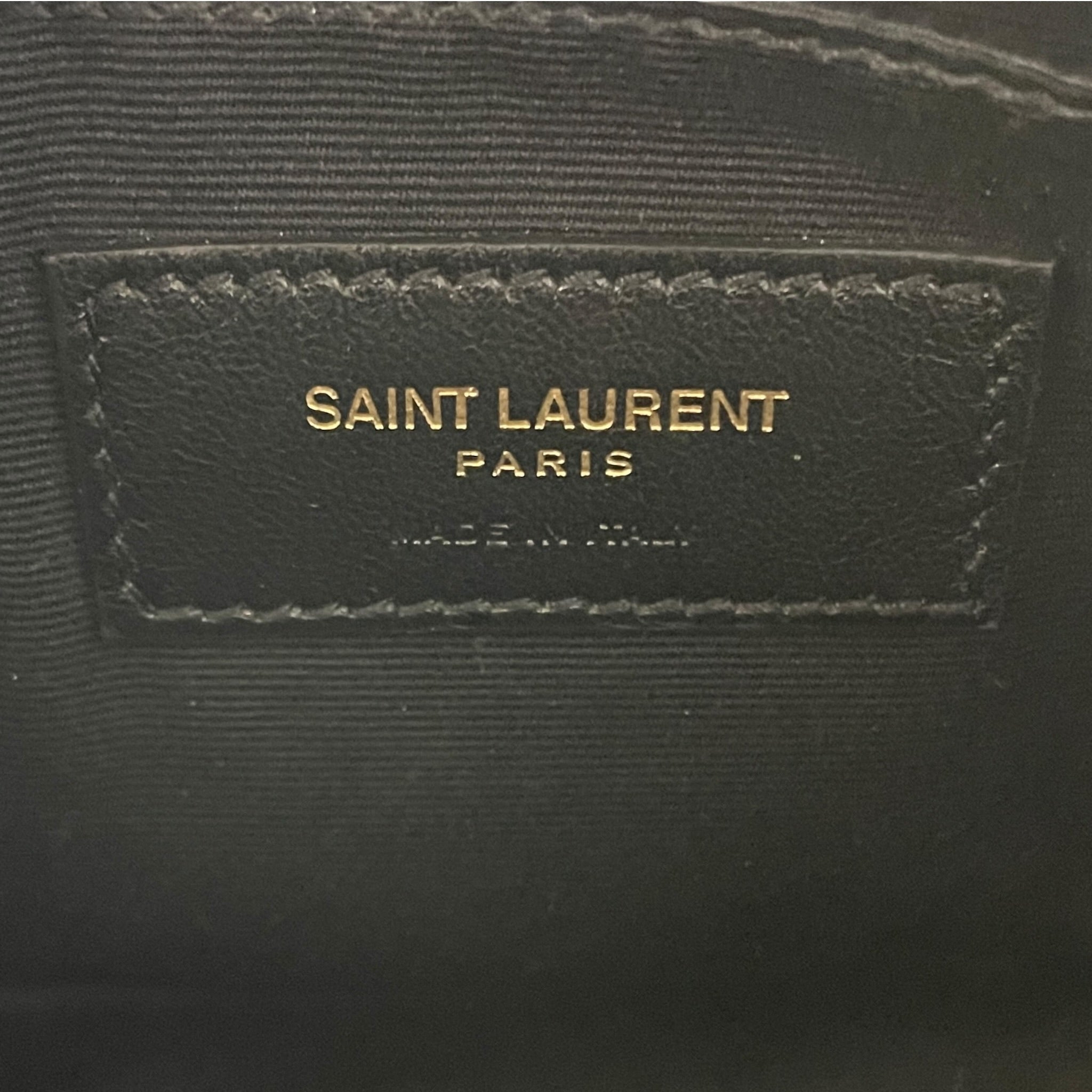 YVES SAINT LAURENT/Pouch/Leather/BLK/MINI LOU CAMERA BAG NO BELT view 3