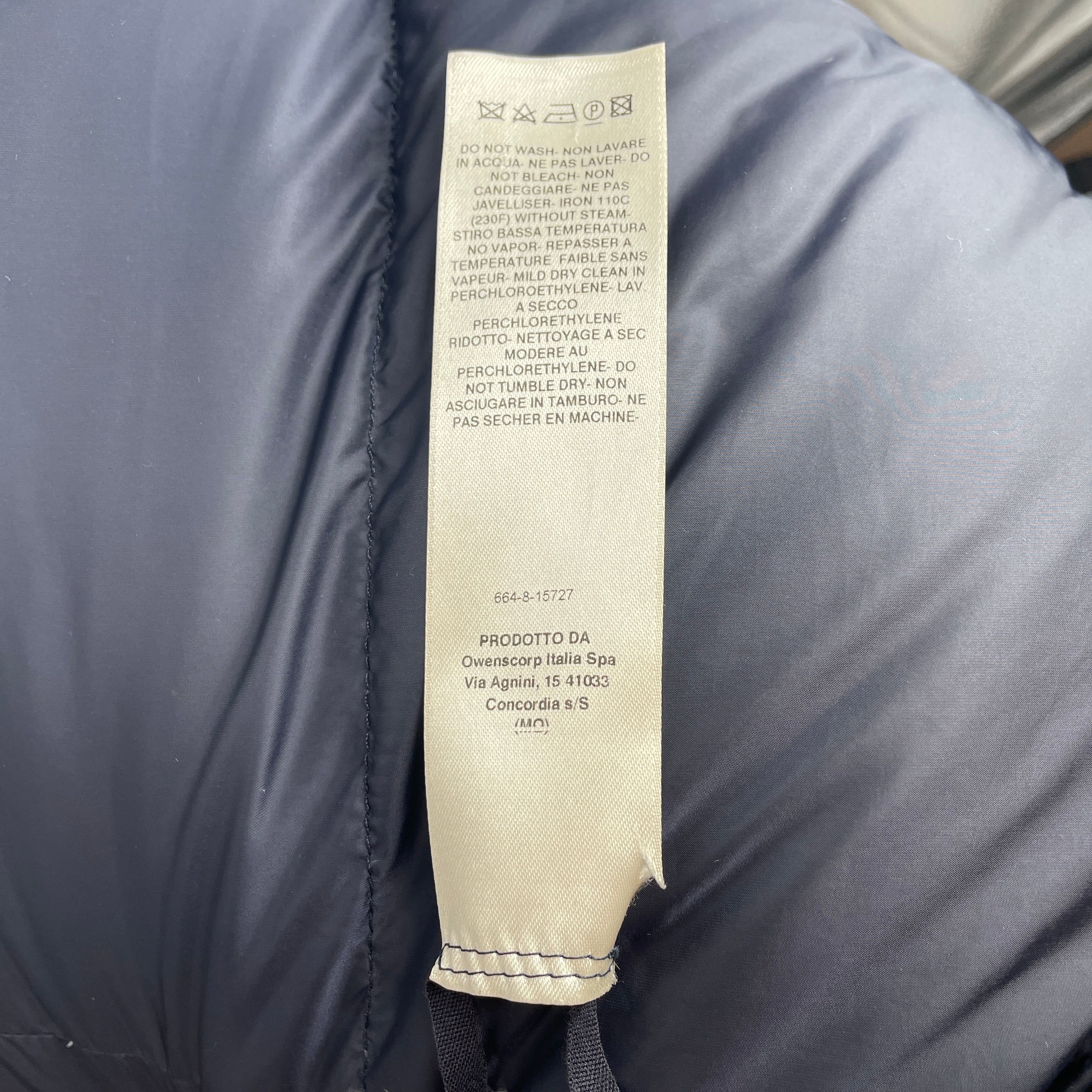 Rick Owens/Puffer Jkt/4/Polyester/NVY/DOUBLE NECK LAYER view 4