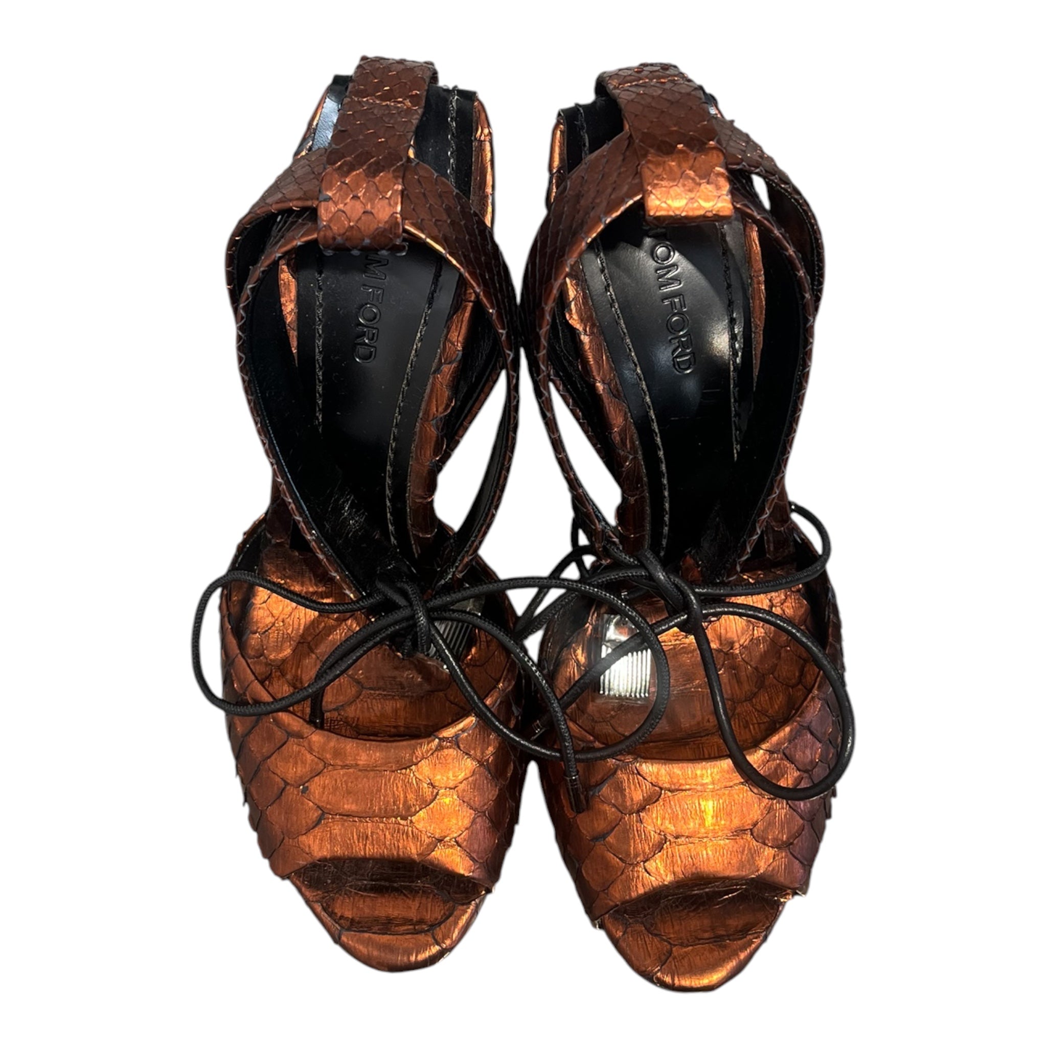 TOM FORD/Heels/US 10/BRW/python style leather view 6
